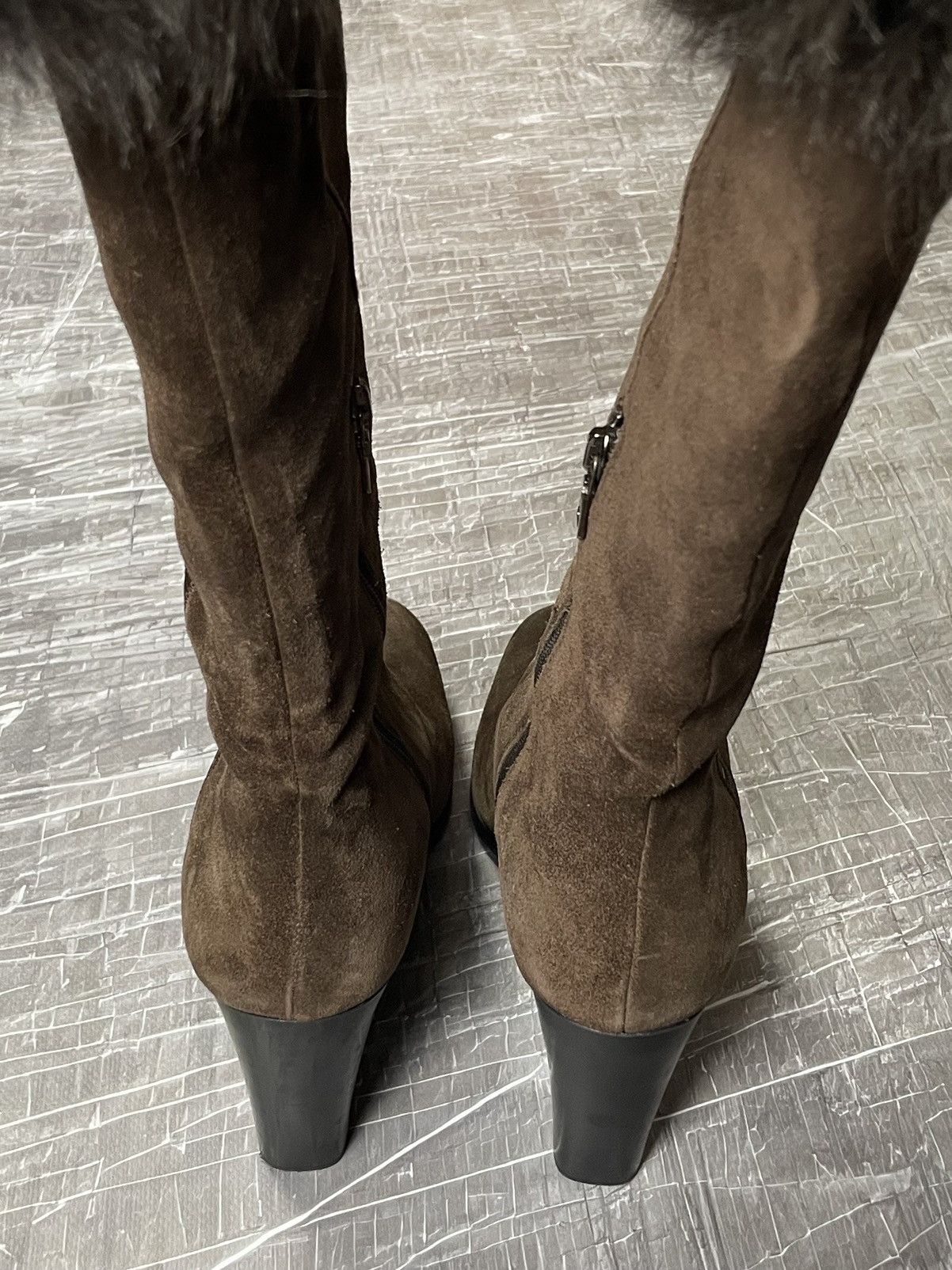 Prada Prada Fur High Shoes Y2K Very Rare Size US 7 / IT 37 - 5 Thumbnail