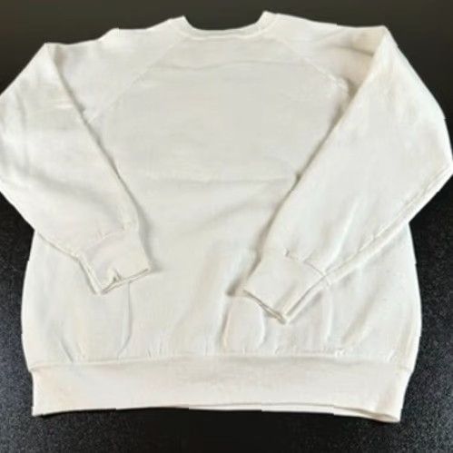 Fruit Of The Loom VINTAGE Fruit of the Loom Minnesota Hearts Sweatshirt Pullover Women L White Crew Neck Long Sleeve Graphic Print Size L / US 10 / IT 46 - 6 Thumbnail