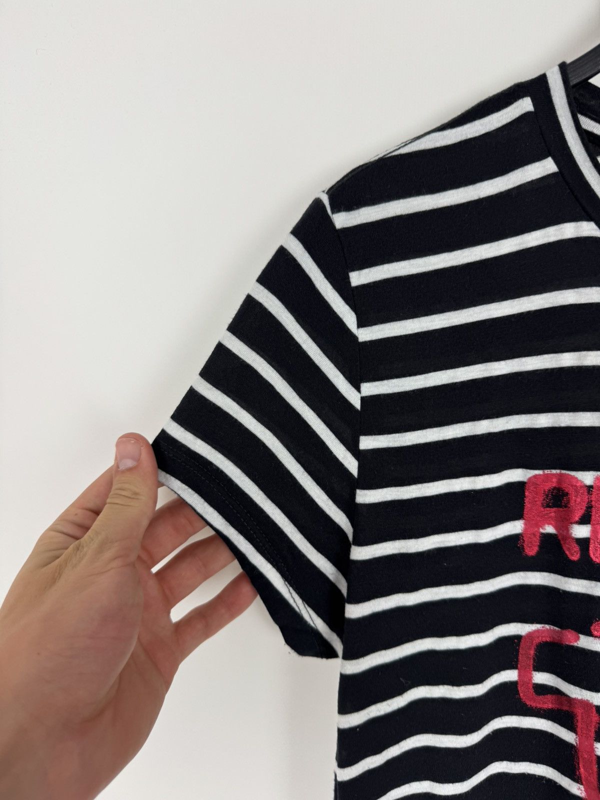 True Religion True Religion HS Stencil Logo Striped T-Shirt Size L / US 10 / IT 46 - 5 Thumbnail
