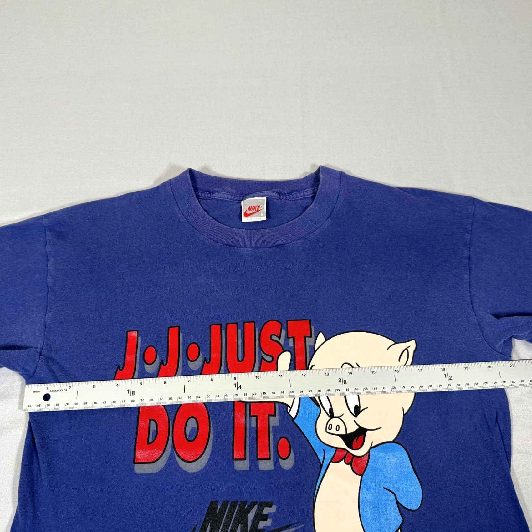 Nike VINTAGE Nike Shirt Mens M Blue Porky Pig Looney Tunes 90s Graphic Tee Size US M / EU 48-50 / 2 - 6 Thumbnail