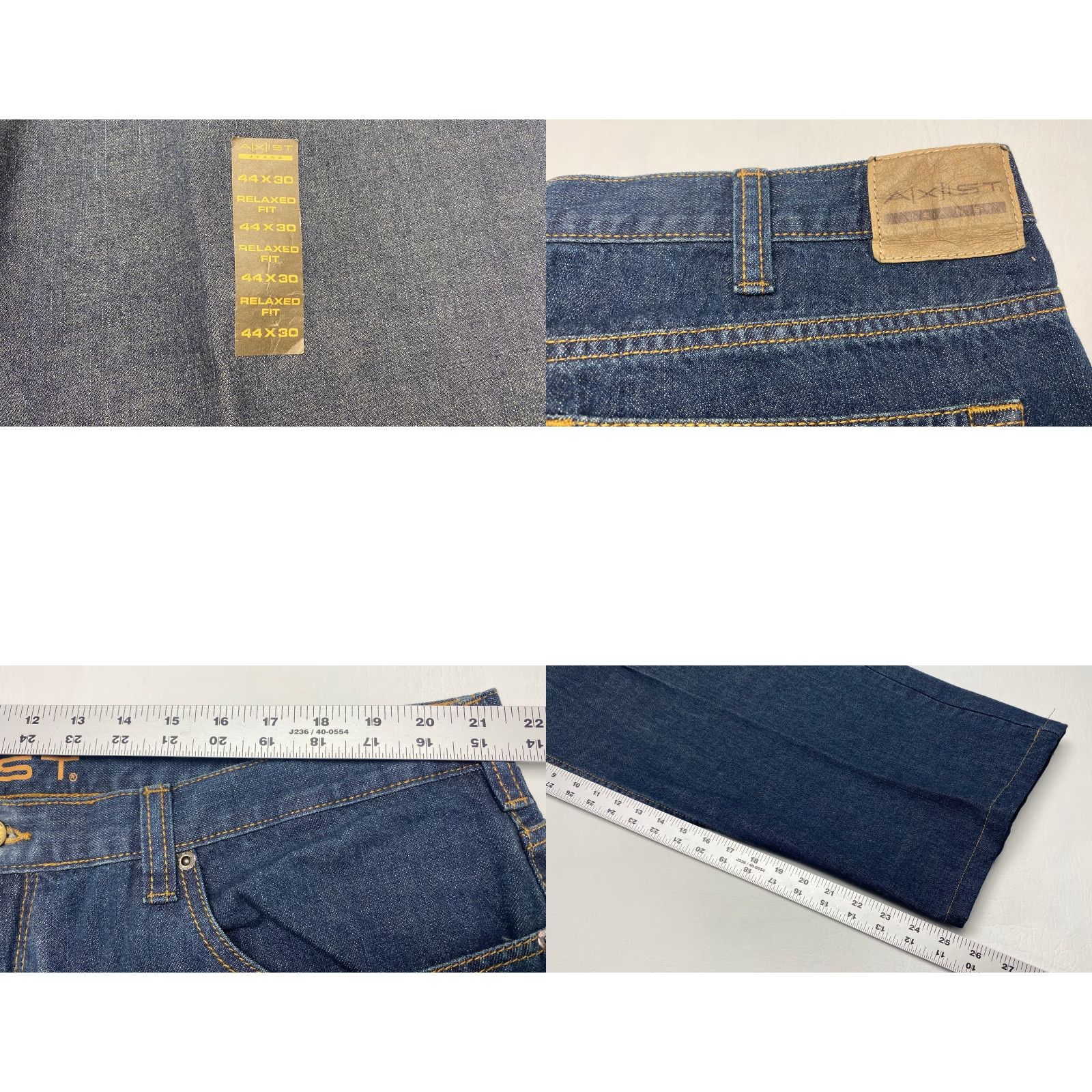 Denime VINTAGE NEW Mens Jeans 44x25 Axist Classic Blue Denim Relaxed Fit 100% Cotton NWT 7704 Size US 44 / EU 60 - 8 Thumbnail