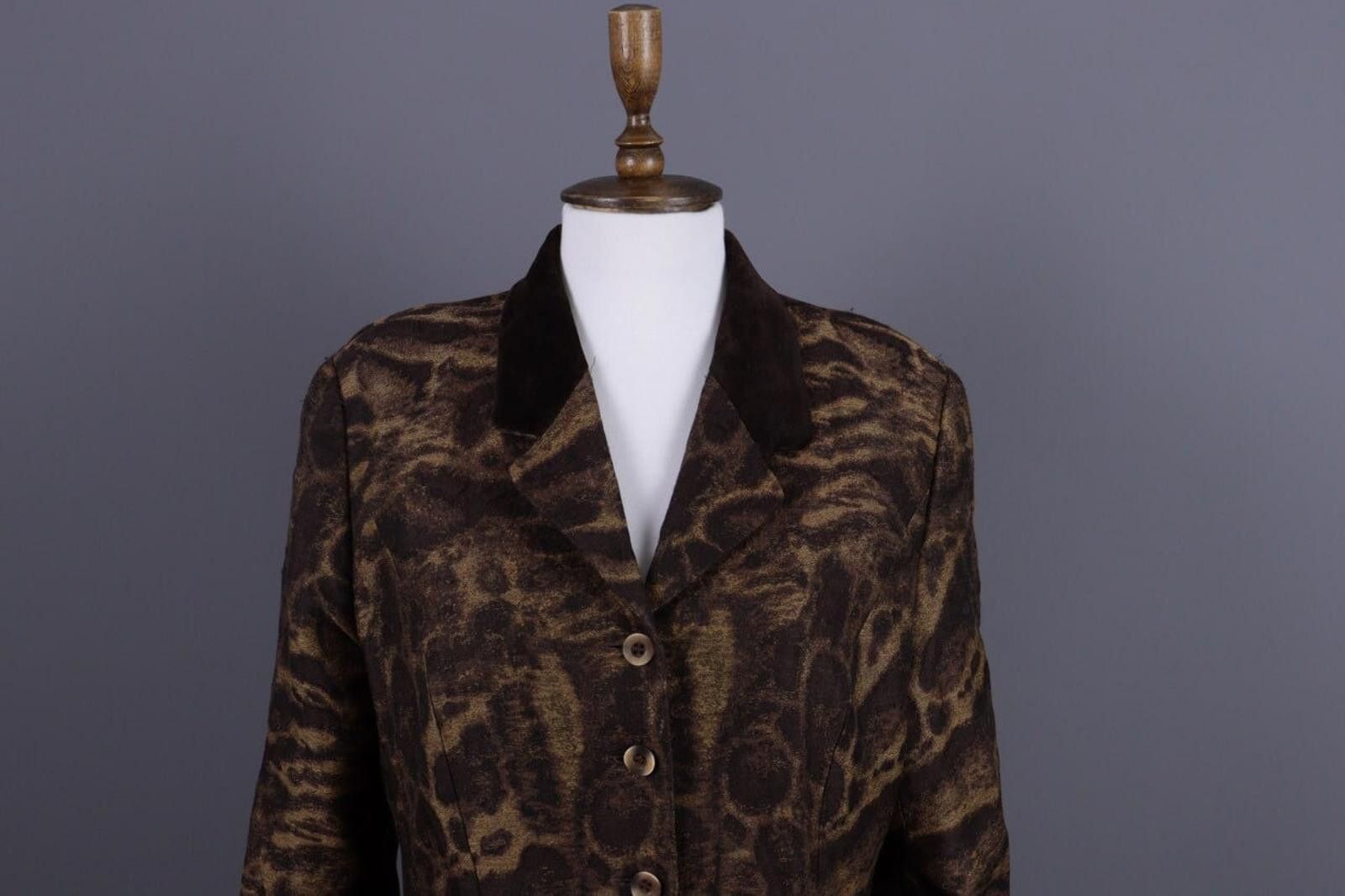 Kenzo Jungle Kenzo Brown Leopard Print Vintage Jacket Size 44 / M Size M / US 6-8 / IT 42-44 - 2 Thumbnail