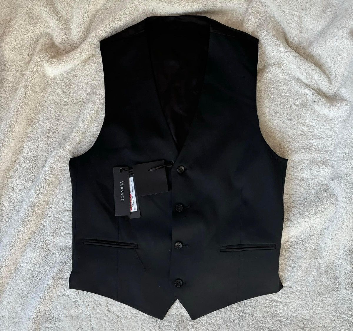 Versace Versace Black Formal Mens Suit Vest / Gillette Size US L / EU 52-54 / 3 - 2 Thumbnail