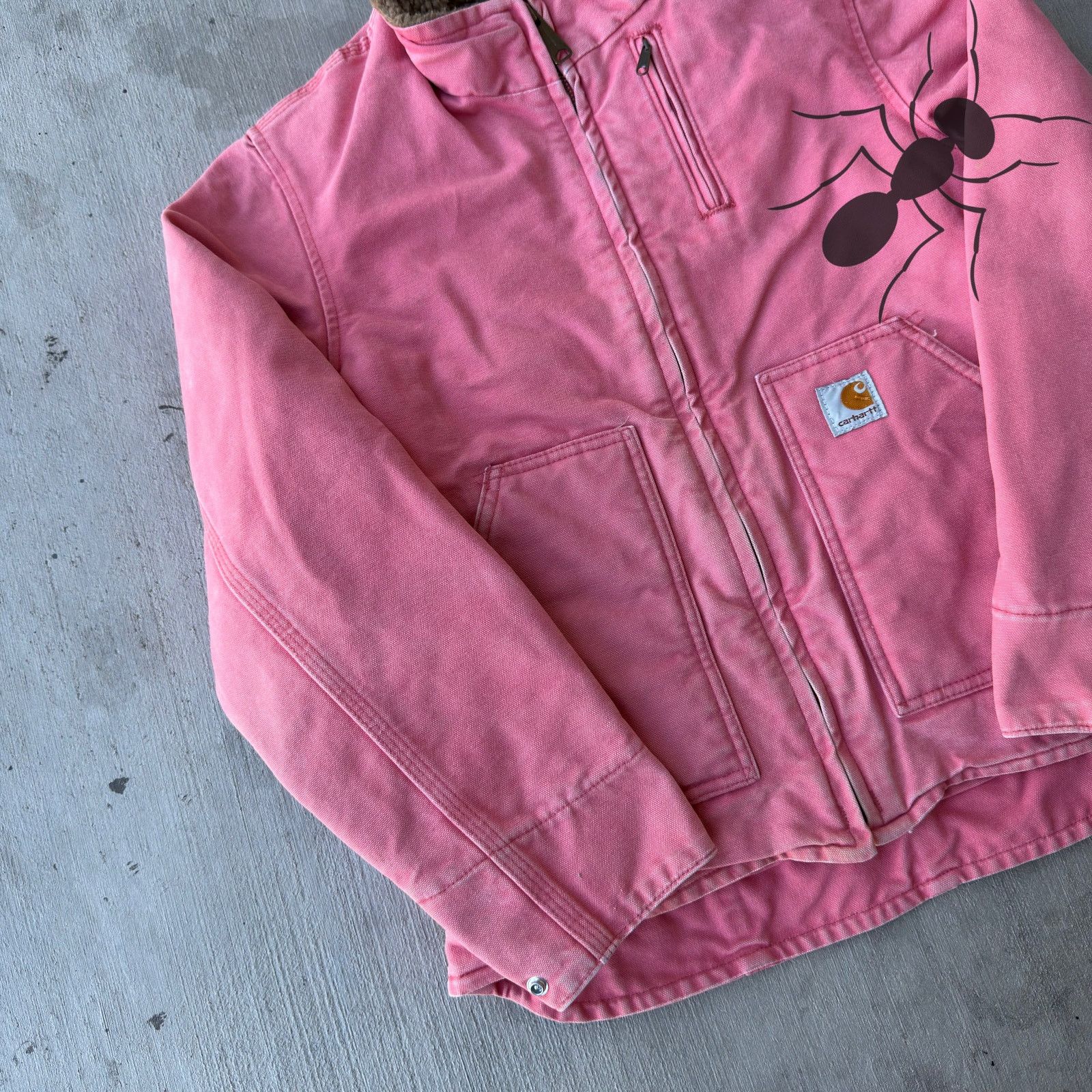 Carhartt × Vintage Carhartt WOMENS WJ022 SBT pink arctic work wear jacket Size US S / EU 44-46 / 1 - 2 Thumbnail