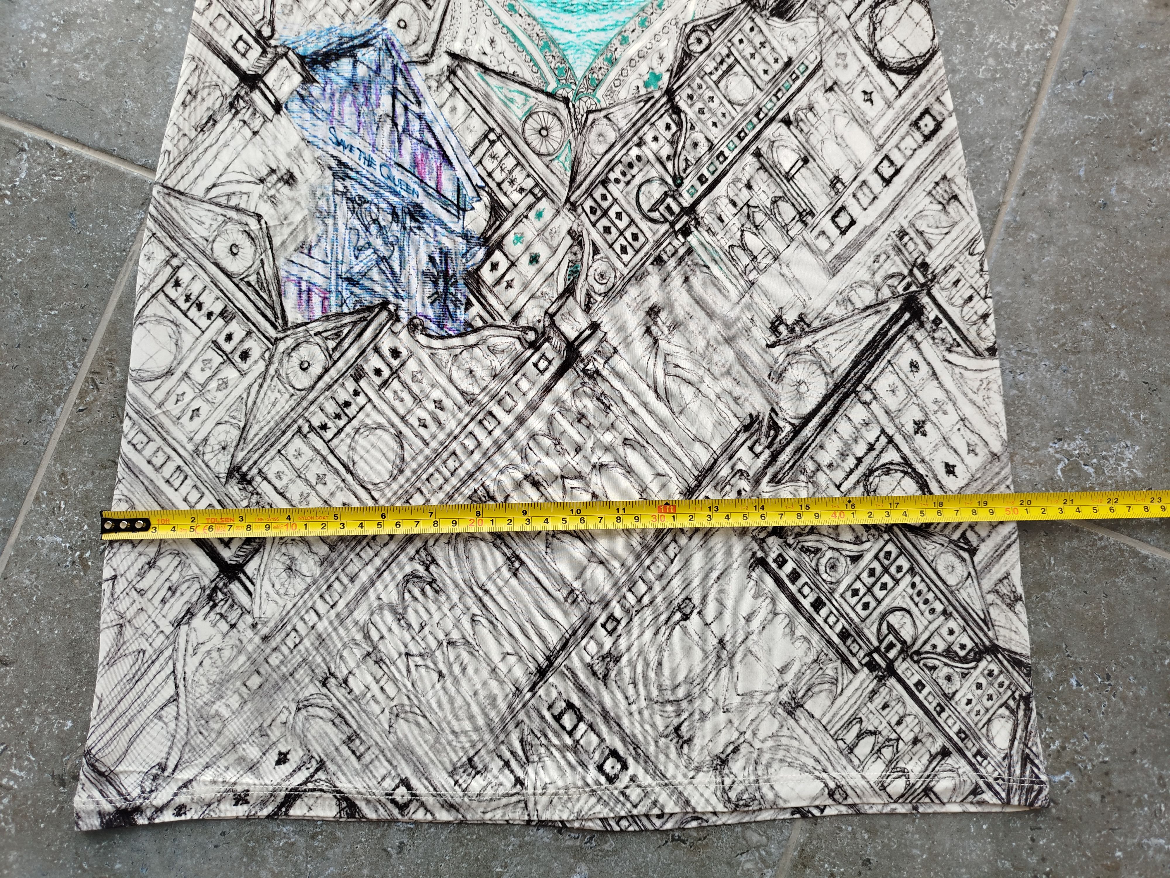 Jean Paul Gaultier Save The Queen Dress Short Sleeve Art Graphic Jersey Size L Size L / US 10 / IT 46 - 16 Thumbnail