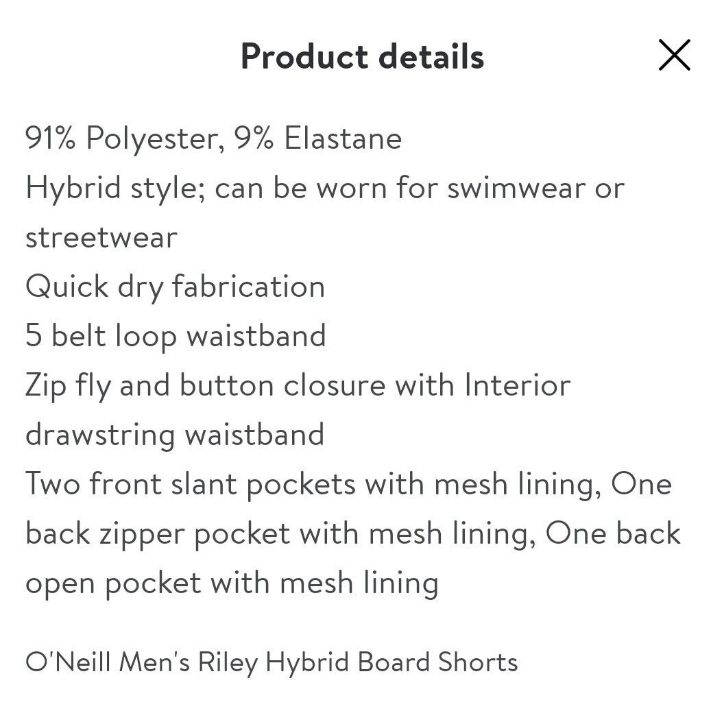 O'Neill O'Neill Riley Hybrid Board Shorts 11" sz 32 Size US 32 / EU 48 - 3 Thumbnail