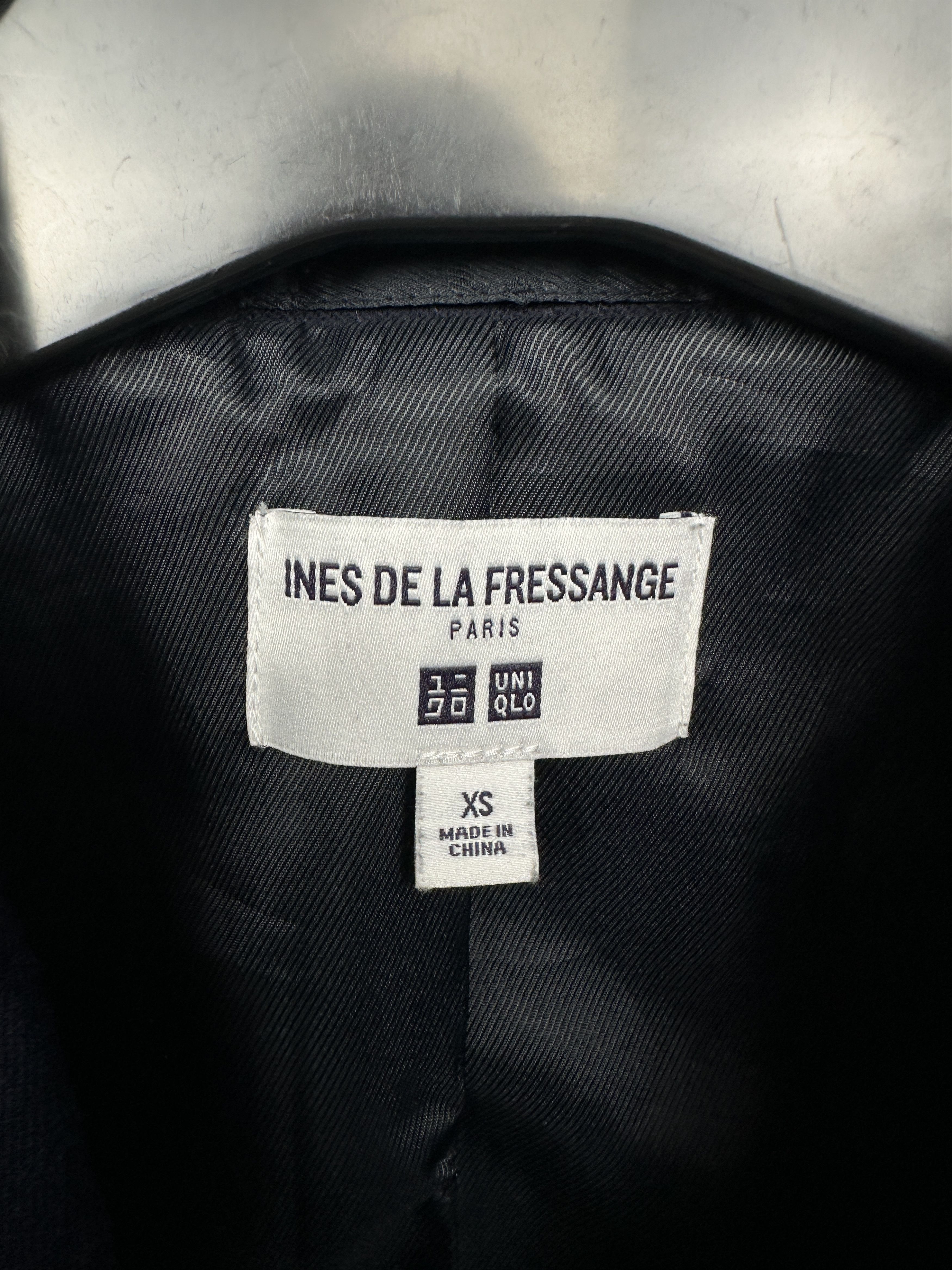 Uniqlo Ines de la Fressange x Uniqlo Womens Wool Blazer Jacket Size XS / US 0-2 / IT 36-38 - 3 Thumbnail