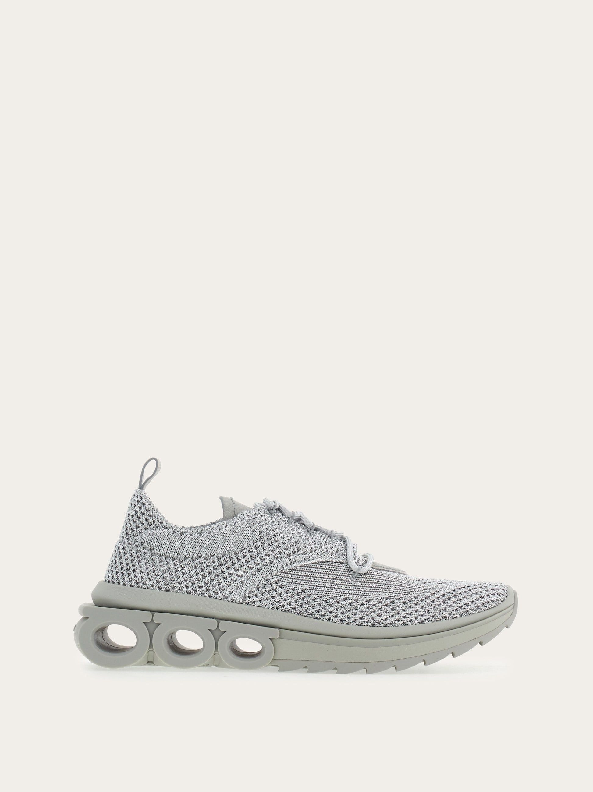 Salvatore Ferragamo o1s1rm0924 Nima Low-Top Sneakers in Silver/Grey Size US 7.5 / IT 37.5 - 1 Thumbnail