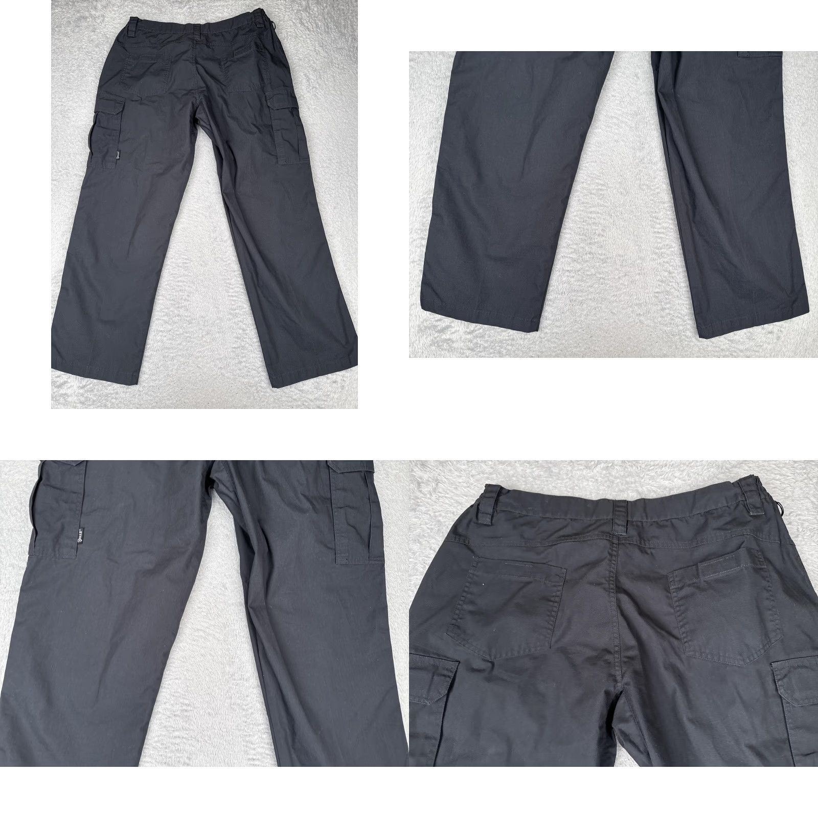 Vintage Galls Pants Womens 14 Black Tactical Cargo Ripstop Workwear Polyester Cotton LEO Size 36" / US 14 / IT 50 - 9 Thumbnail