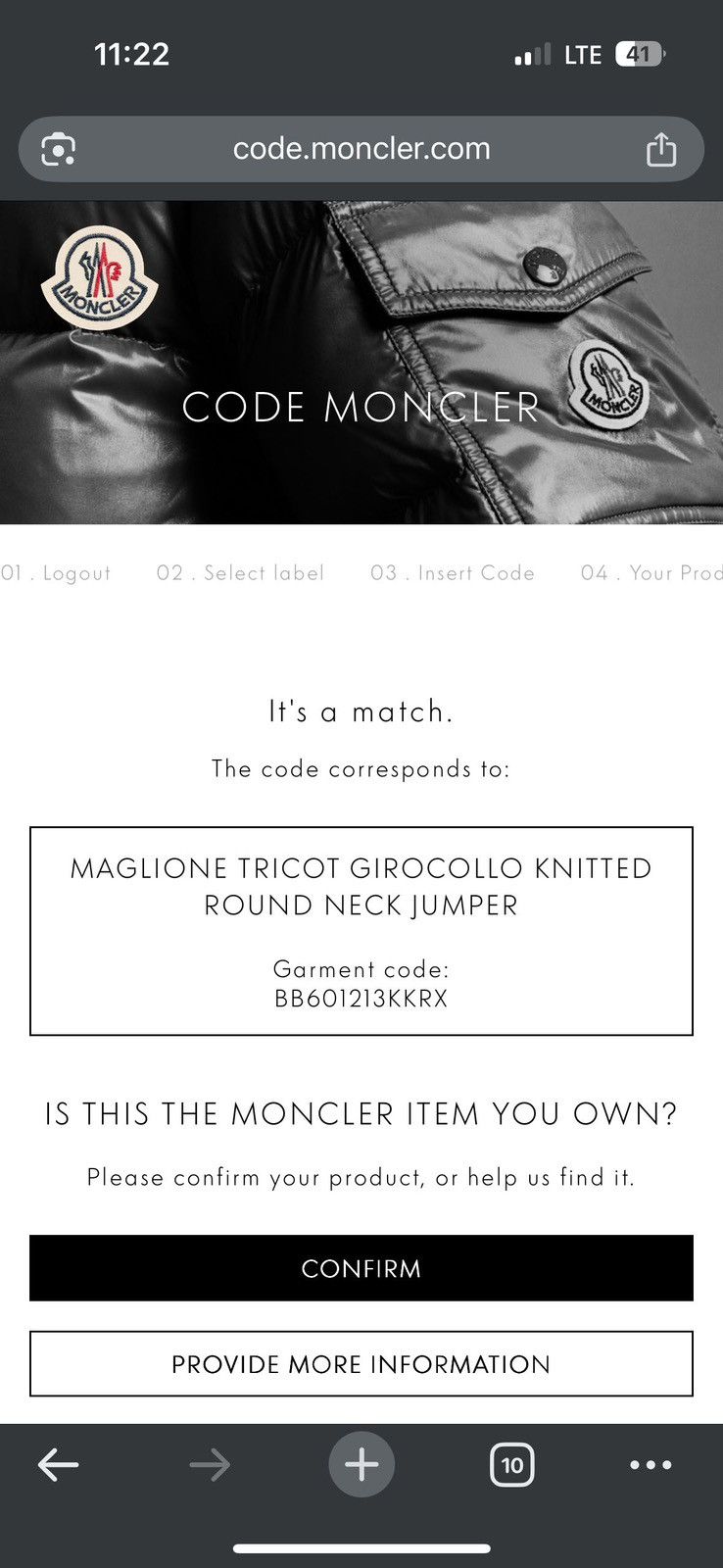 Moncler × Vintage sweater moncler maglione tricot girocollo knitted jumper Size L / US 10 / IT 46 - 12 Thumbnail