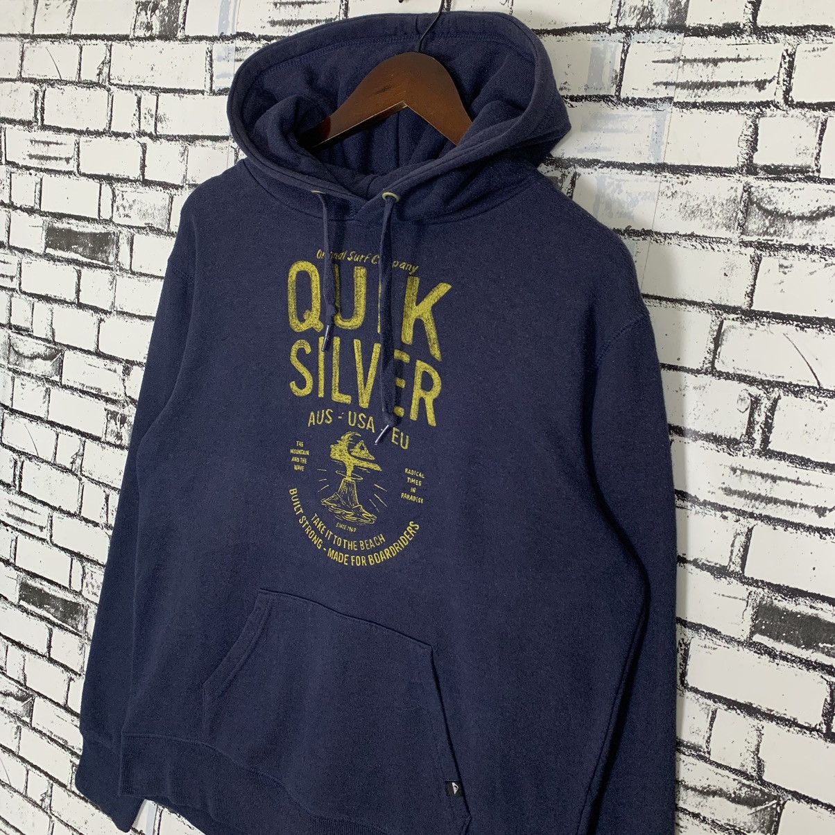 Quiksilver Vintage QuickSilver Hoodie QuickSilver Pullover Hoodie Size US L / EU 52-54 / 3 - 3 Thumbnail