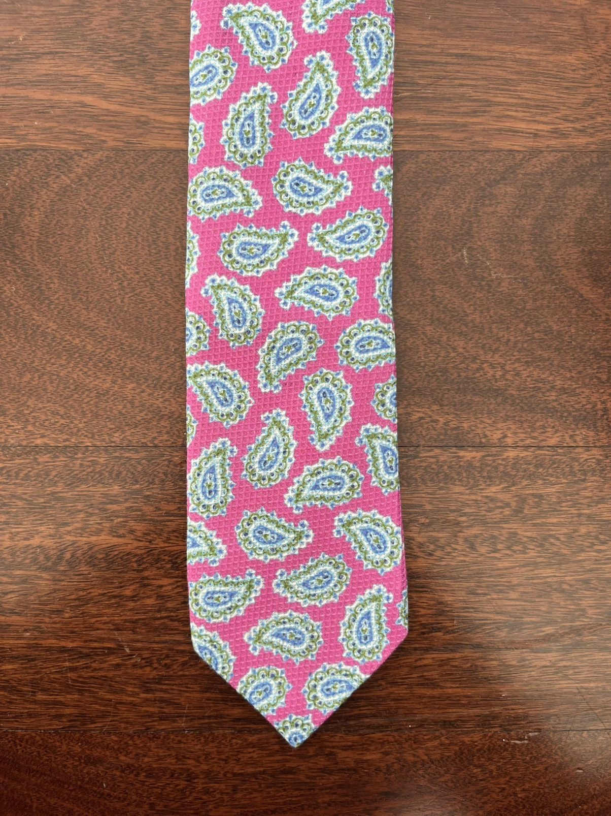Jos. A. Bank Jos A Bank Reserve Pink Paisley Cotton Tie Size ONE SIZE - 1 Thumbnail