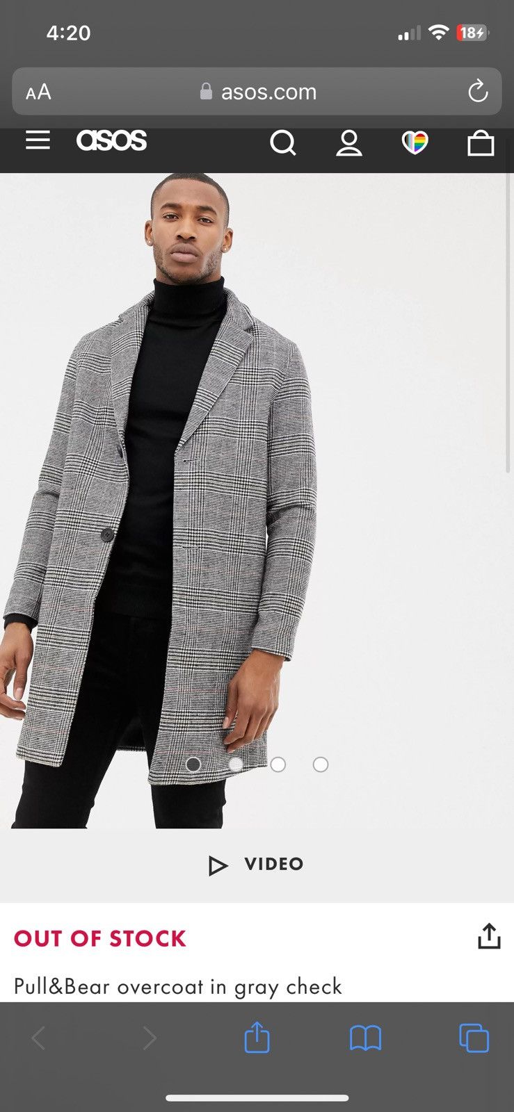 Asos Pull & Bear/ASOS Longcoat/overcoat Size US M / EU 48-50 / 2 - 6 Thumbnail