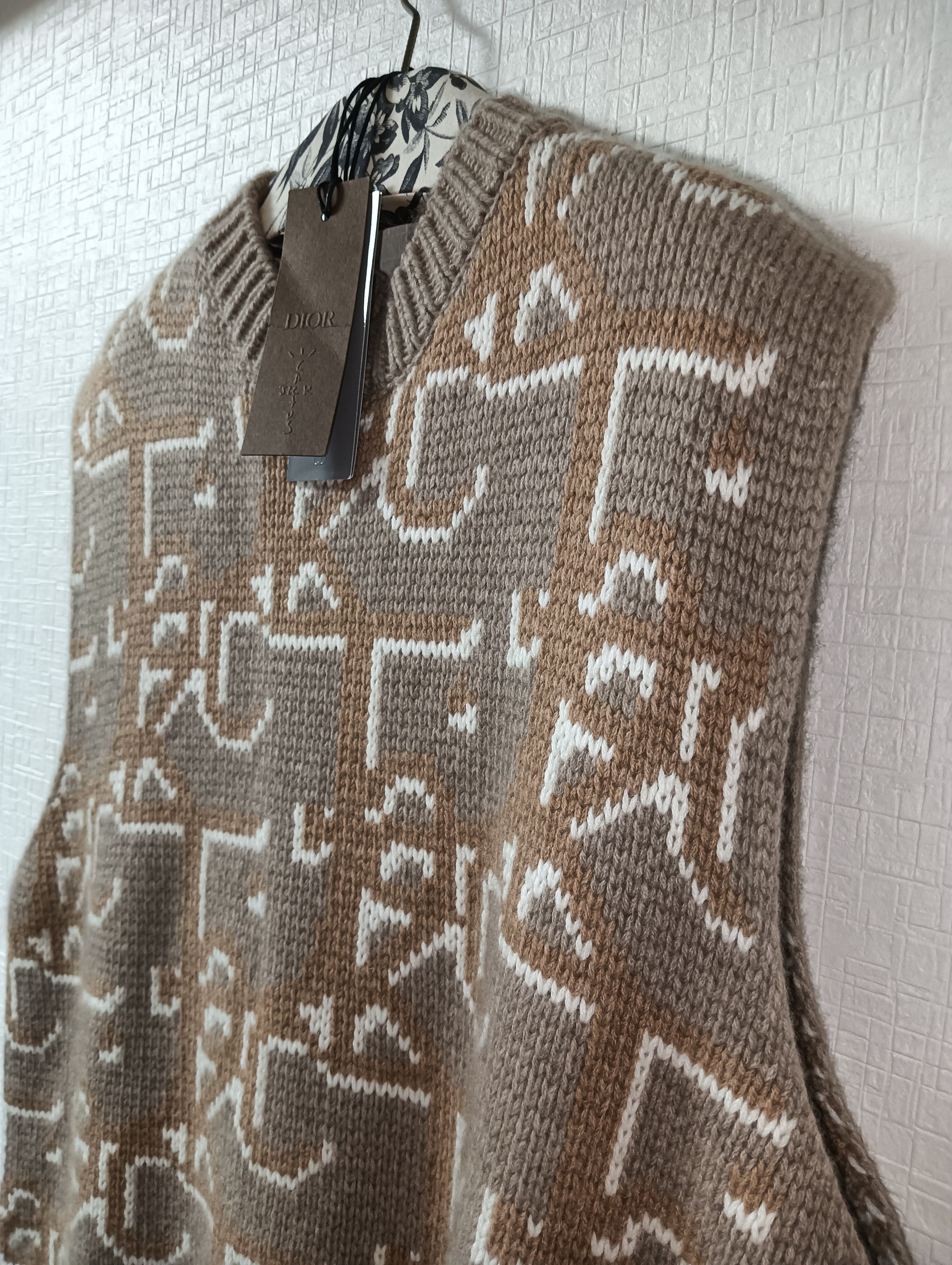 Dior × Travis Scott Cactus Jack Sleeveless Knit Vest Size US L / EU 52-54 / 3 - 3 Thumbnail