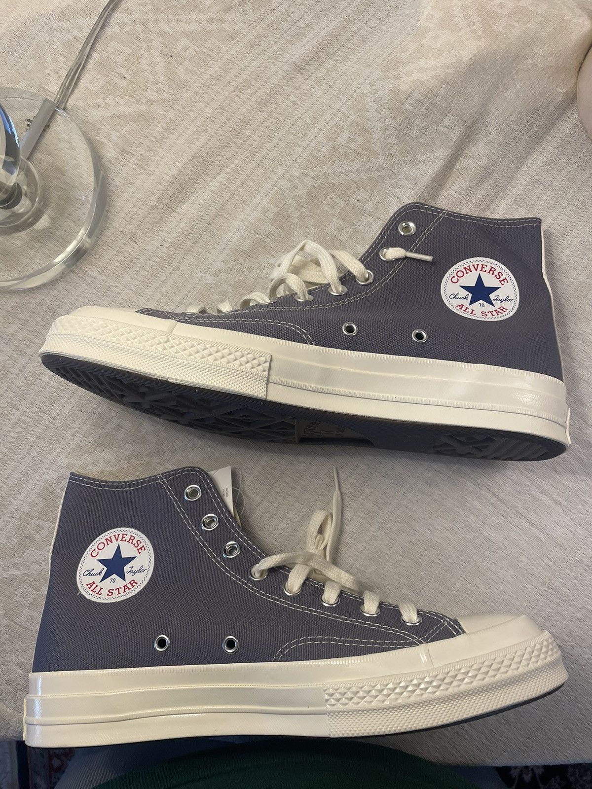 Comme des Garcons × Converse Converse Chuck Taylor All Star Comme Des Garcons CDG grey Size US 9 / EU 42 - 2 Thumbnail