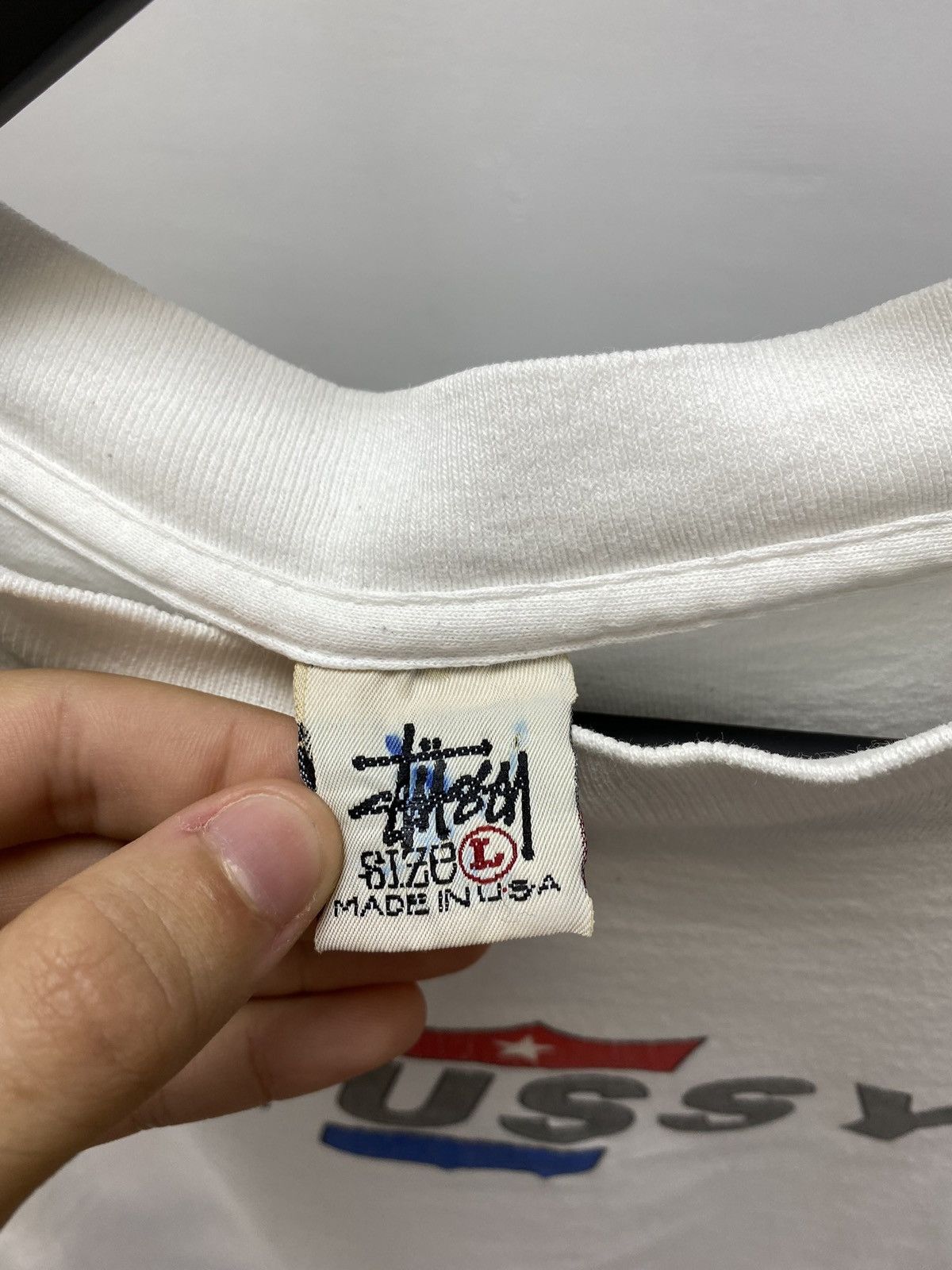 Stussy × Vintage VINTAGE 90s STUSSY LONG SLEEVE T SHIRT MADE IN USA Size US L / EU 52-54 / 3 - 15 Thumbnail
