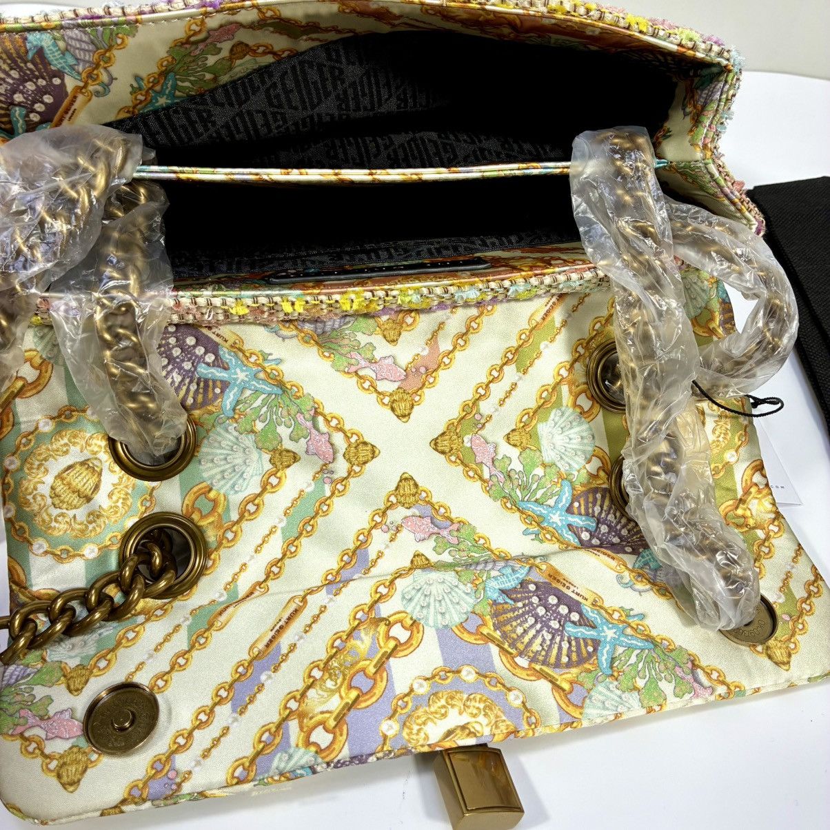 Kurt Geiger Kurt Geiger London Brixton Mixed Media Tweed Shoulder Bag Size ONE SIZE - 14 Thumbnail
