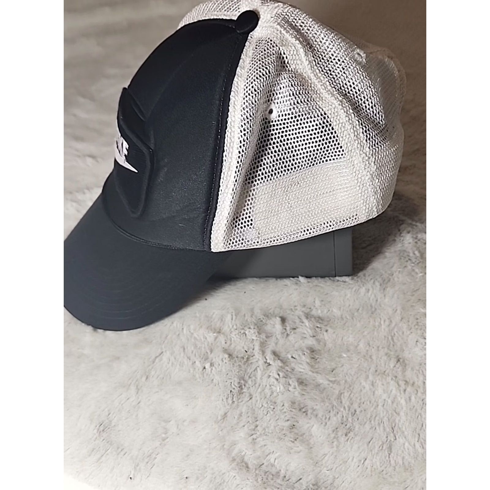 Nike VINTAGE Nike Hat Six Panel Trucker Snapback Adjustable Cap Braided Rope Mens One Size Black Baseball Cap Size ONE SIZE - 3 Thumbnail