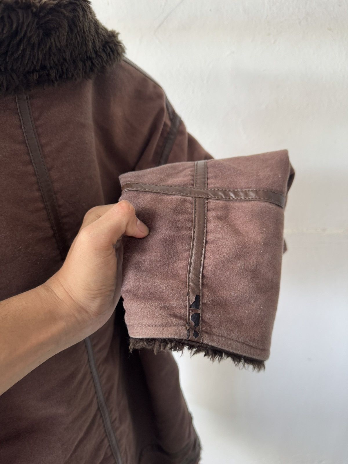 If Six Was Nine Vintage Edwin Lined Fleece Fur Brown Detroit Jacket Size US XL / EU 56 / 4 - 12 Thumbnail