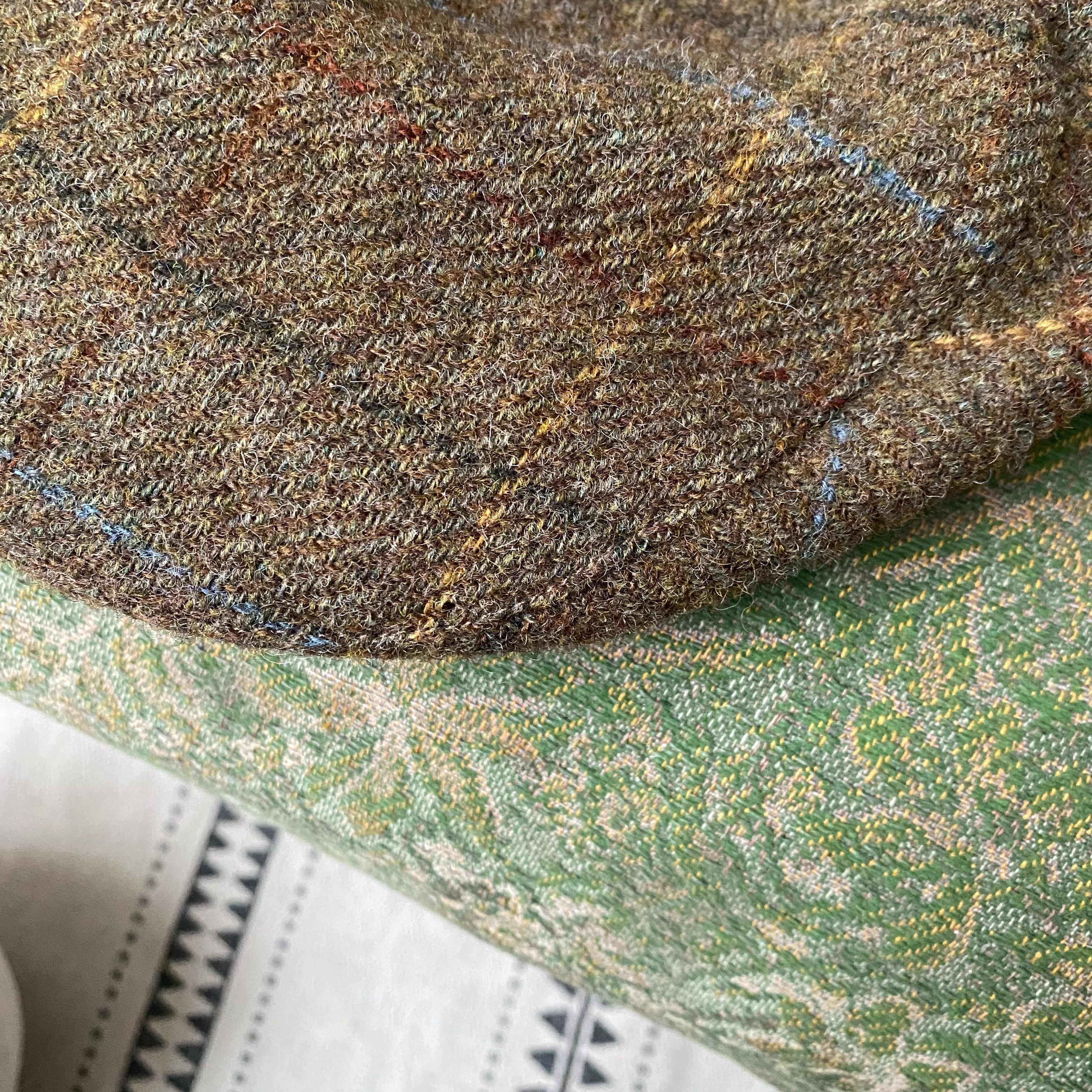 Barbour Wool Hat Barbour herringbone flat cap tweed Y2K Size ONE SIZE - 5 Thumbnail