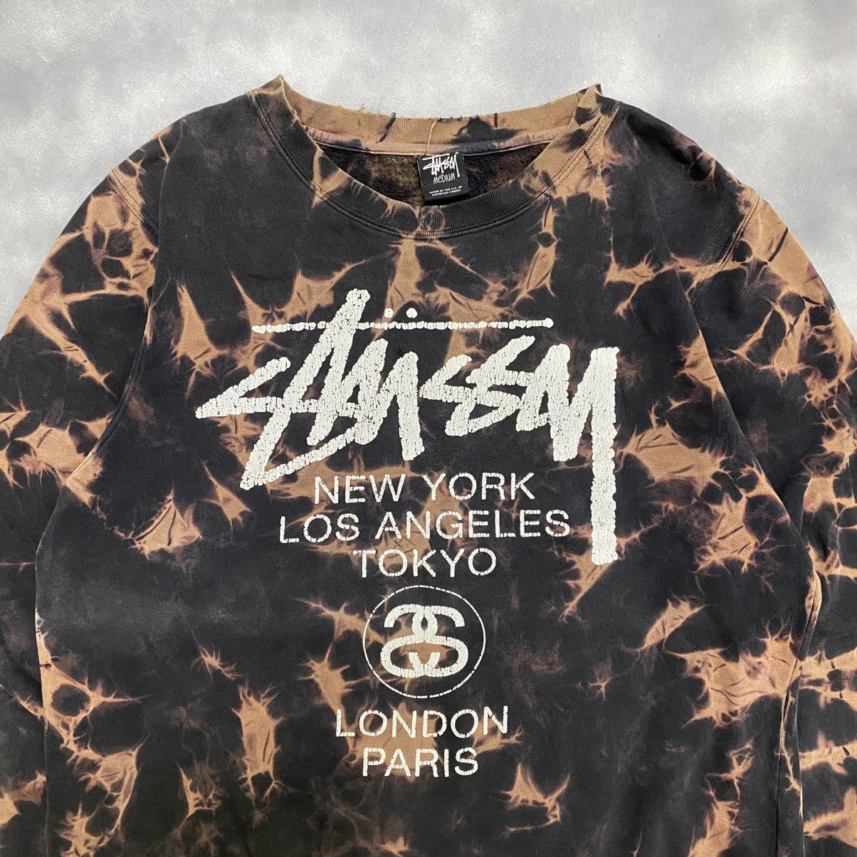 Stussy Stussy Acid Wash Tie Die Distressed Sweatshirt Size US M / EU 48-50 / 2 - 3 Thumbnail