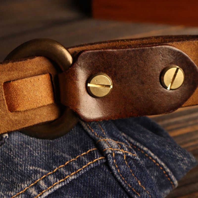 Japanese Brand × Vintage Vintage copper buckle belt Size ONE SIZE - 3 Thumbnail