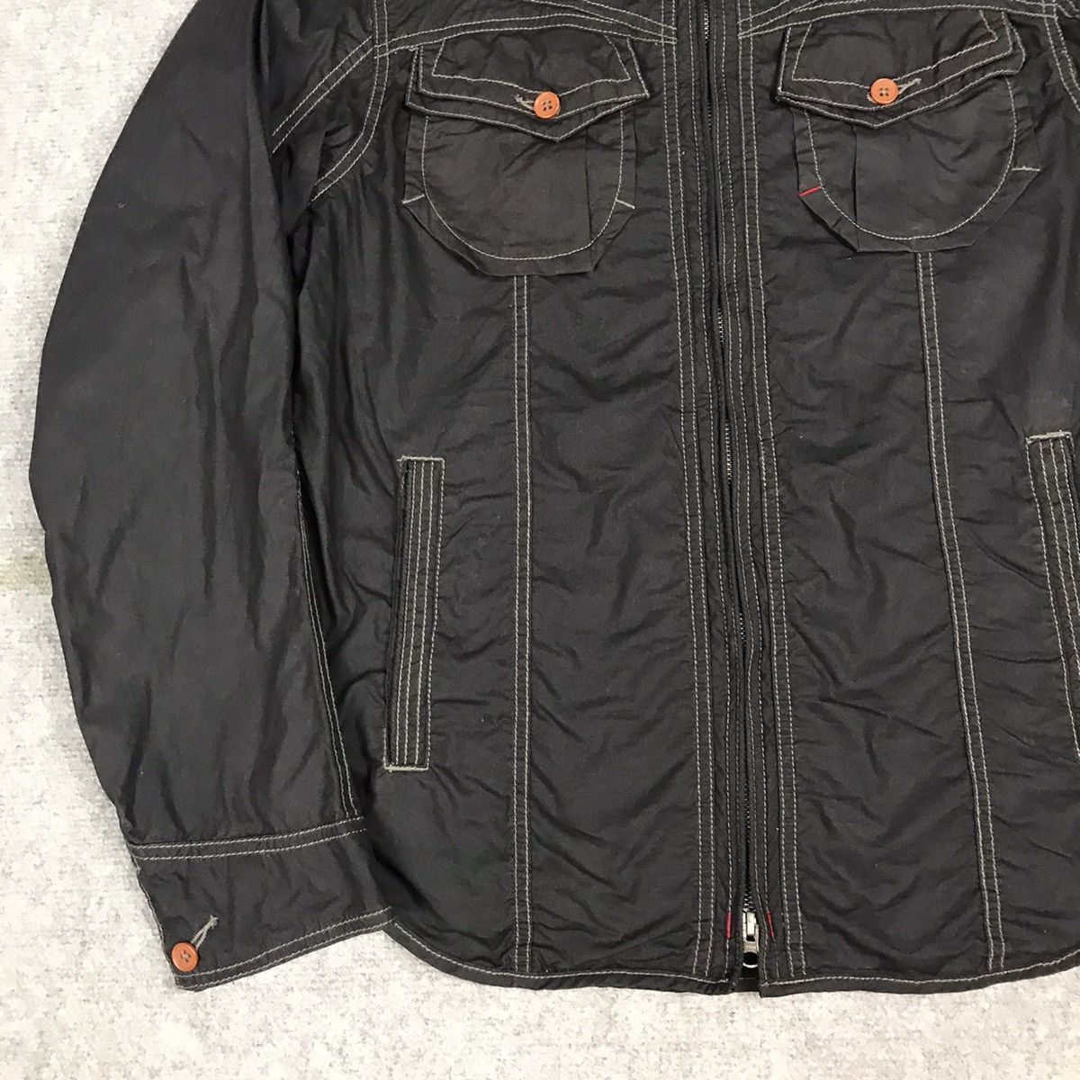 Japanese Brand BALL BLACK ZIPPER JACKET PUNK STYLE JAPAN Size US L / EU 52-54 / 3 - 3 Thumbnail