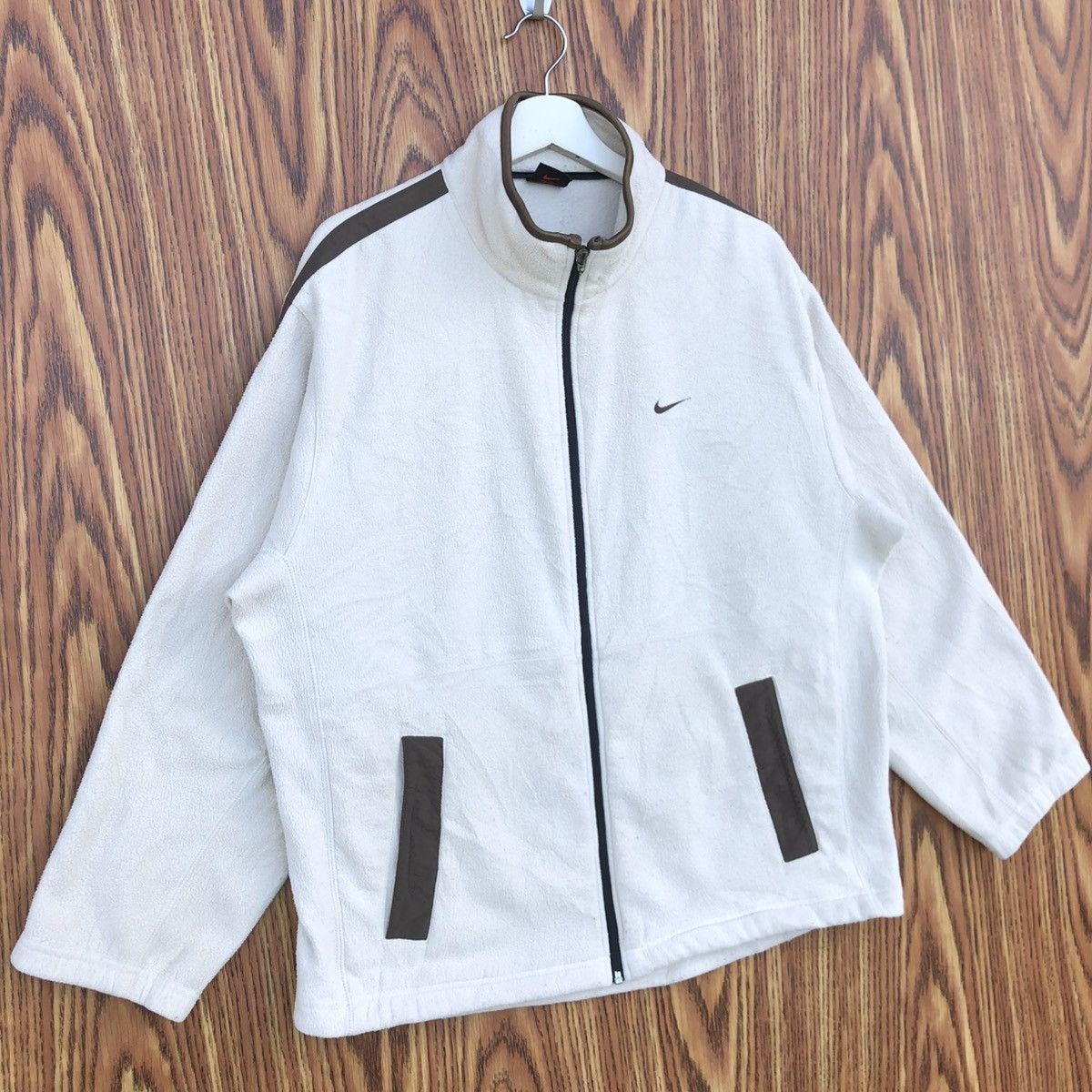 Nike Vintage Nike fleece Jacket Pullover Sweatshirt Size US L / EU 52-54 / 3 - 2 Thumbnail