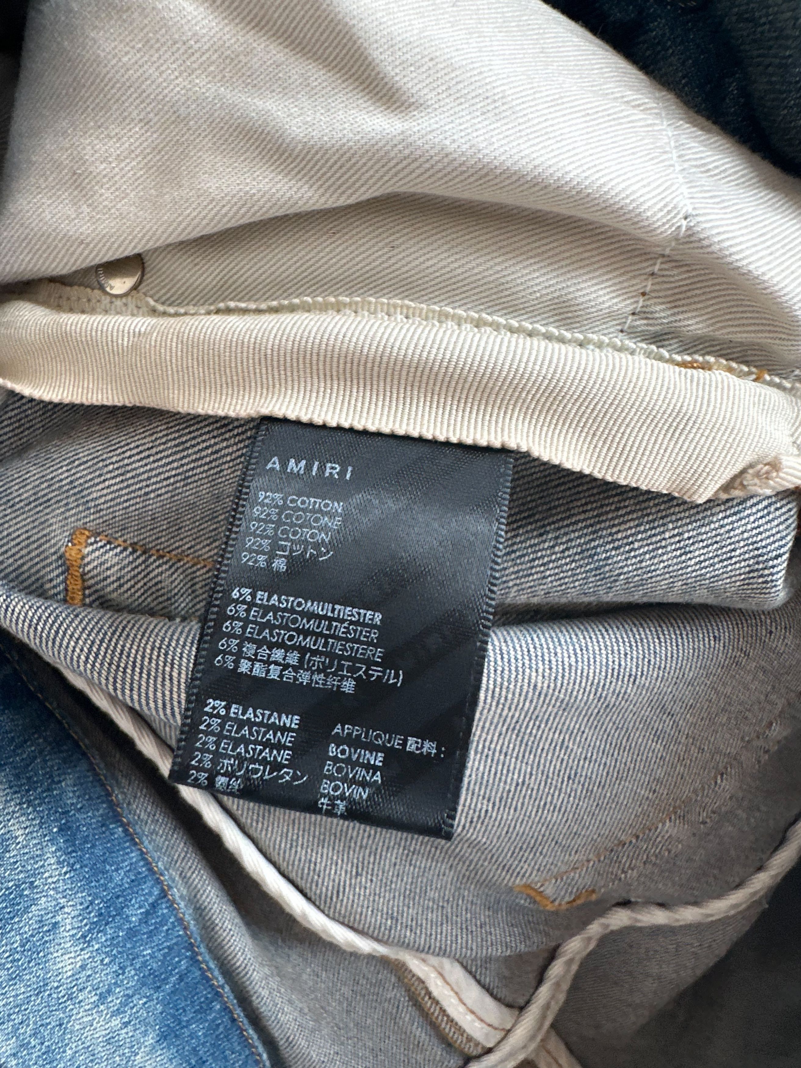 Amiri Amiri Clay Indigo Camouflage Core Applique Logo Jeans Size US 38 / EU 54 - 4 Thumbnail