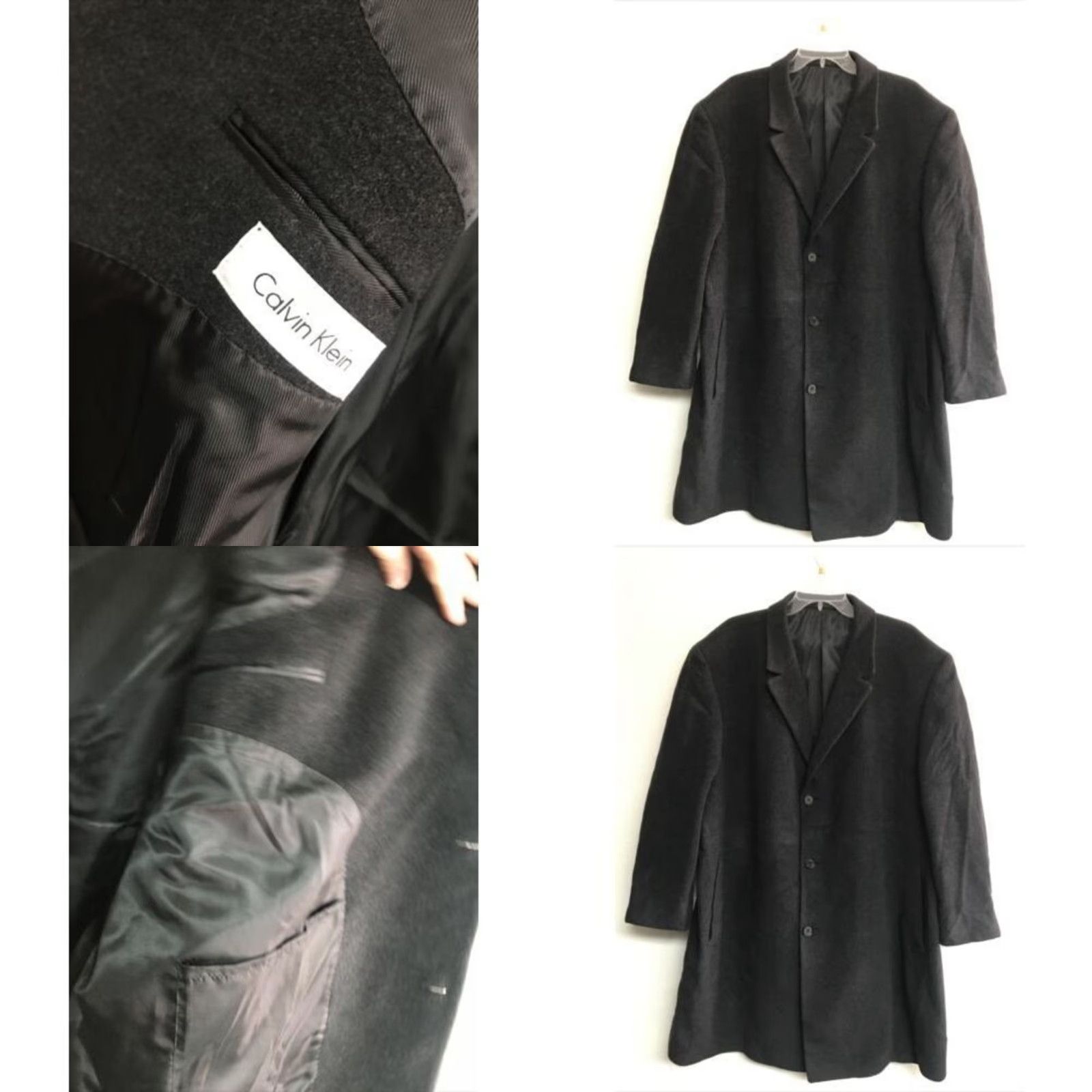 Calvin Klein Calvin Klein Wool Cashmere Overcoat 3 Button Lined 25x42 Pockets Wool Gray 3XL Men Big & Tall Coat Size US XXL / EU 58 / 5 - 8 Thumbnail