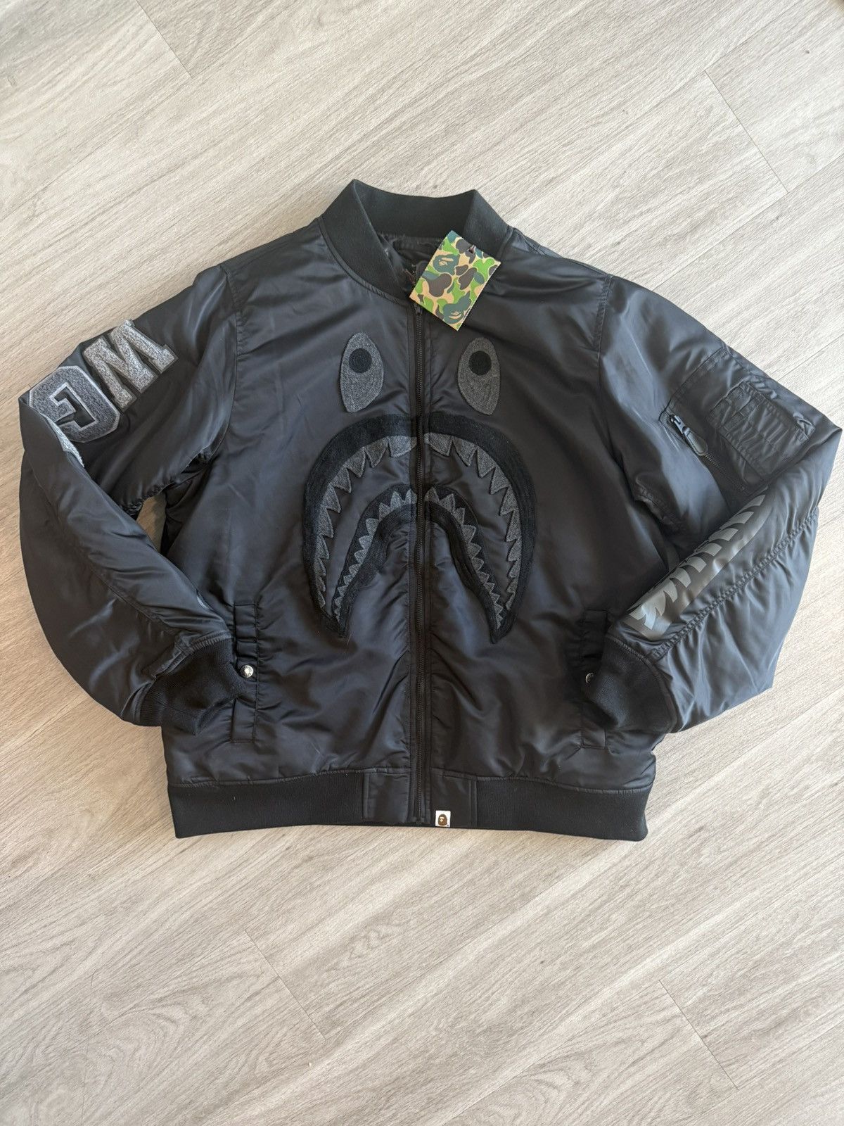Bape Bape Shark M-A1 Jacket Size US XXL / EU 58 / 5 - 1 Thumbnail