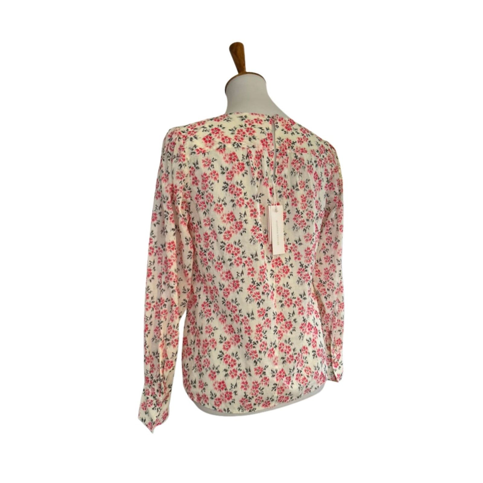Rebecca Taylor NWT Rebecca Taylor Floral Ikat Long Sleeve Blouse – Size S Size S / US 4 / IT 40 - 4 Thumbnail