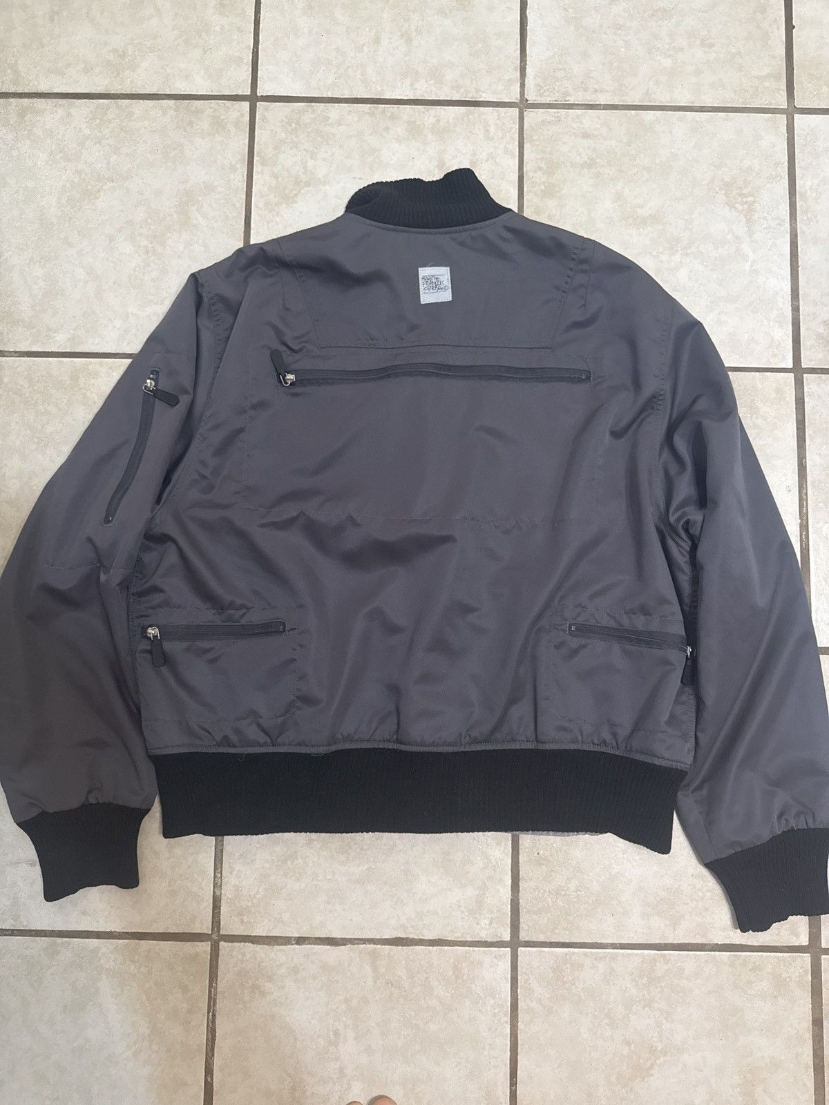 Marithe + Francois Girbaud Vintage Gray girbaud zipper bomber Size US L / EU 52-54 / 3 - 3 Thumbnail
