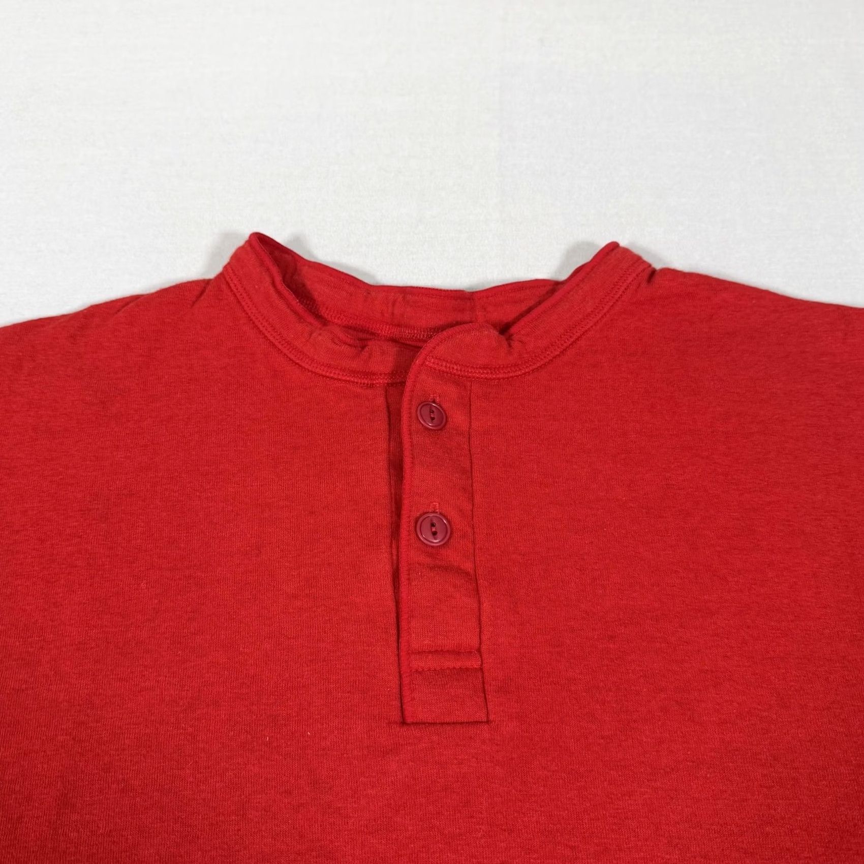 Vintage L.L.Bean Shirt Mens Large Red Thermal Henley Long Sleeve Outdoor Tee Size US L / EU 52-54 / 3 - 2 Thumbnail