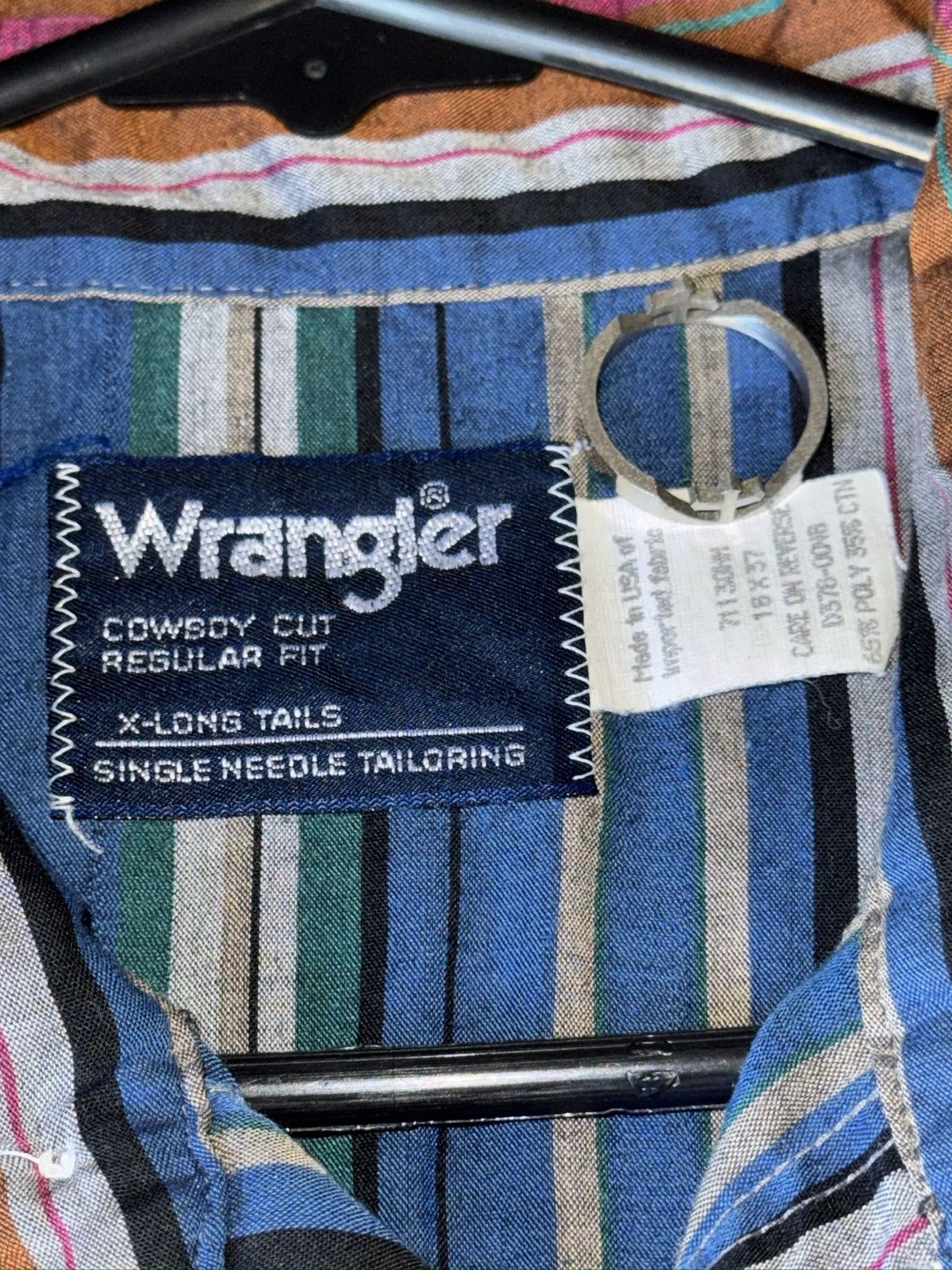 Wrangler Vintage Wrangler Brushpopper Cowboy Cut X-Long Tails . 18x37 Size US XL / EU 56 / 4 - 4 Thumbnail