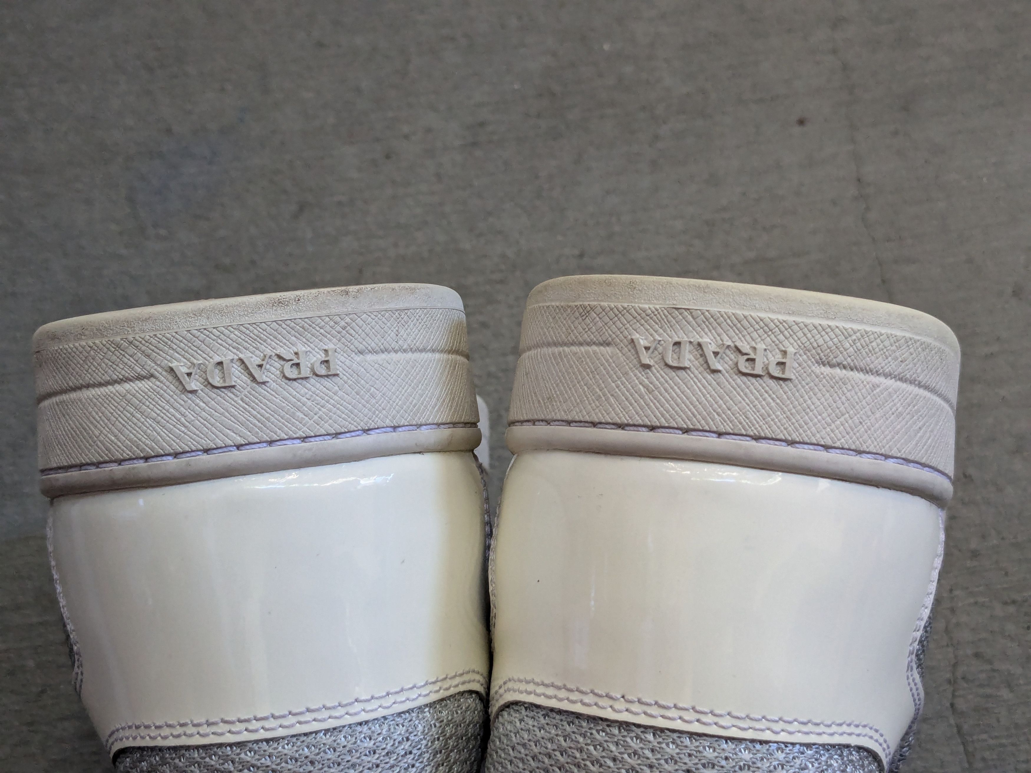 Prada Prada America's Cup White Patent Leather 8 Low Silver Red Size US 8 / EU 41 - 19 Thumbnail