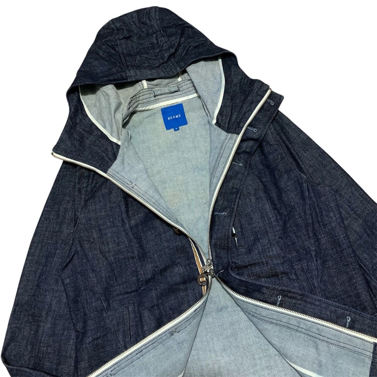 20471120 Beams Japan Denim Jacket Hoded Size US M / EU 48-50 / 2 - 3 Thumbnail