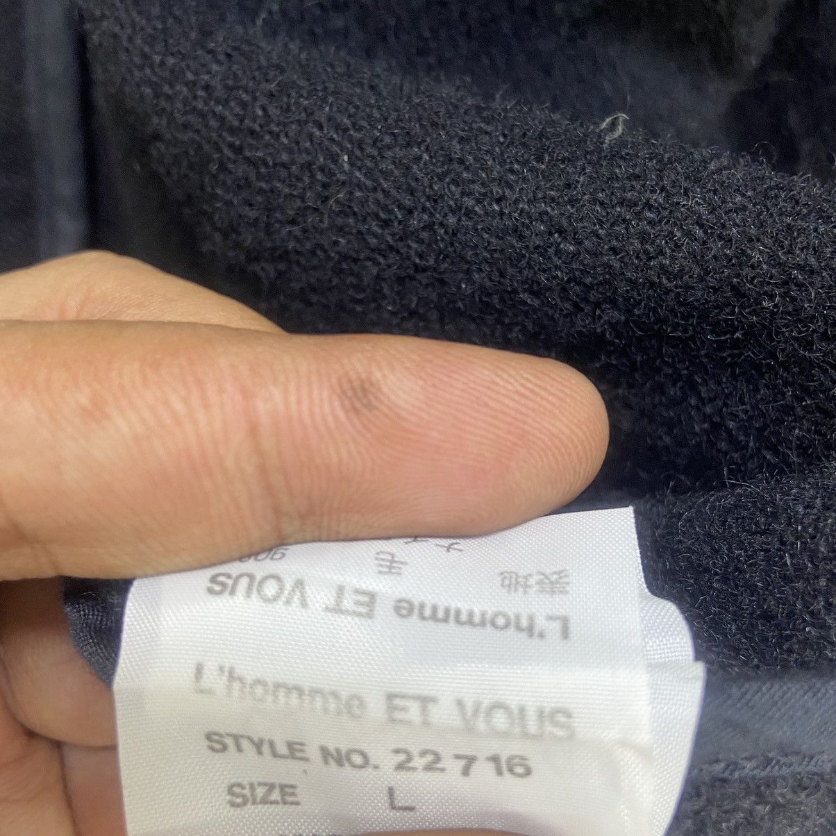 Japanese Brand L’homme Et Vous Paris Wool Heavy Coat Size US M / EU 48-50 / 2 - 11 Thumbnail