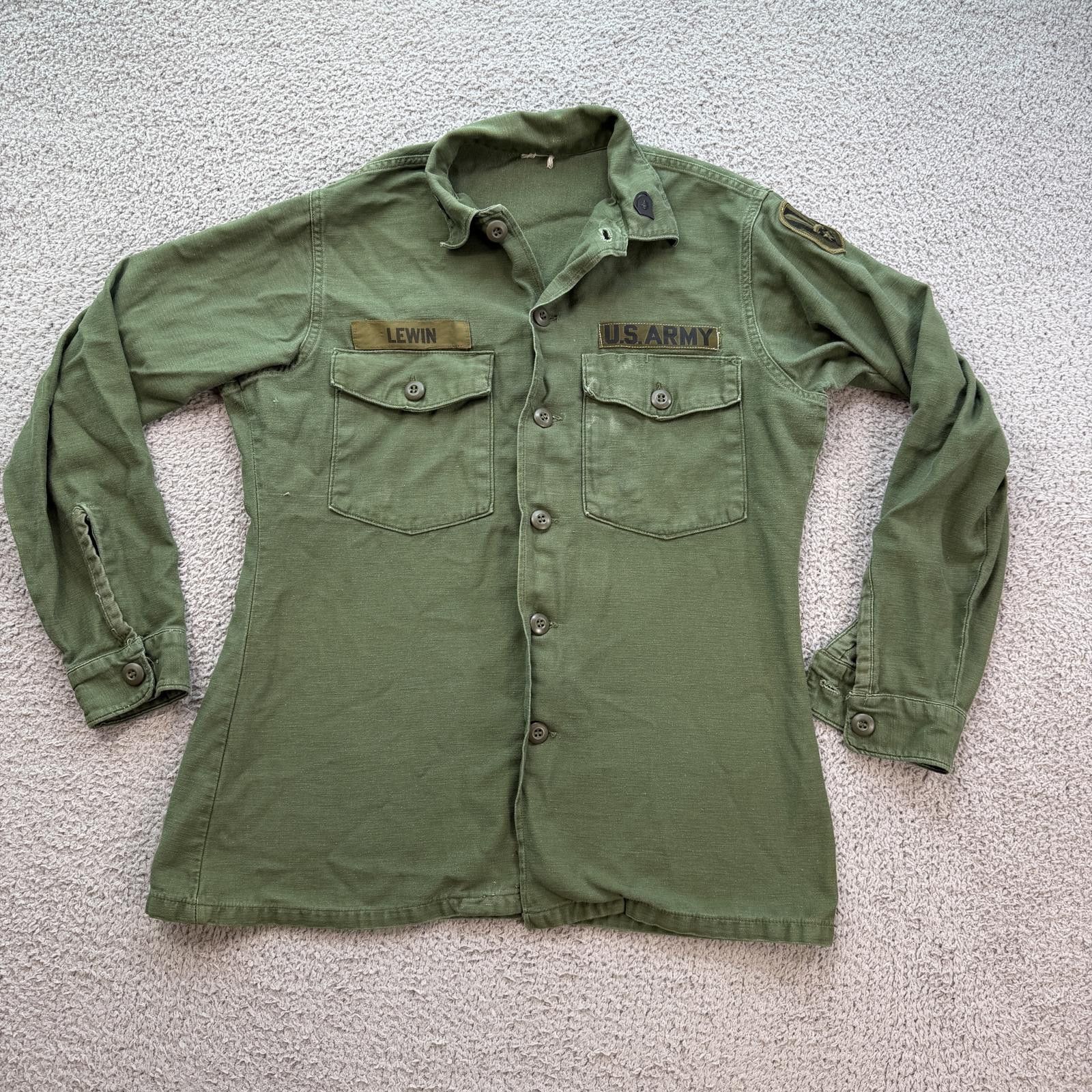 Other Vintage Vietnam Era US Army OG-107 Utility Shirt Military M Size US M / EU 48-50 / 2 - 1 Thumbnail