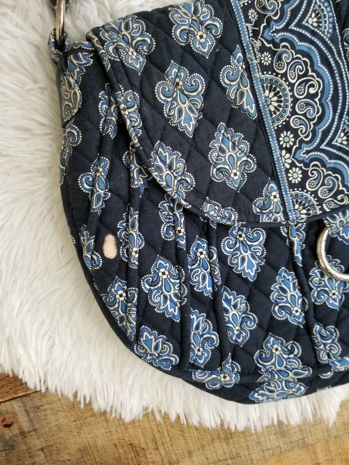 Designer Vera Bradley Bag Blue Please Read Medium Tote Size ONE SIZE - 2 Thumbnail