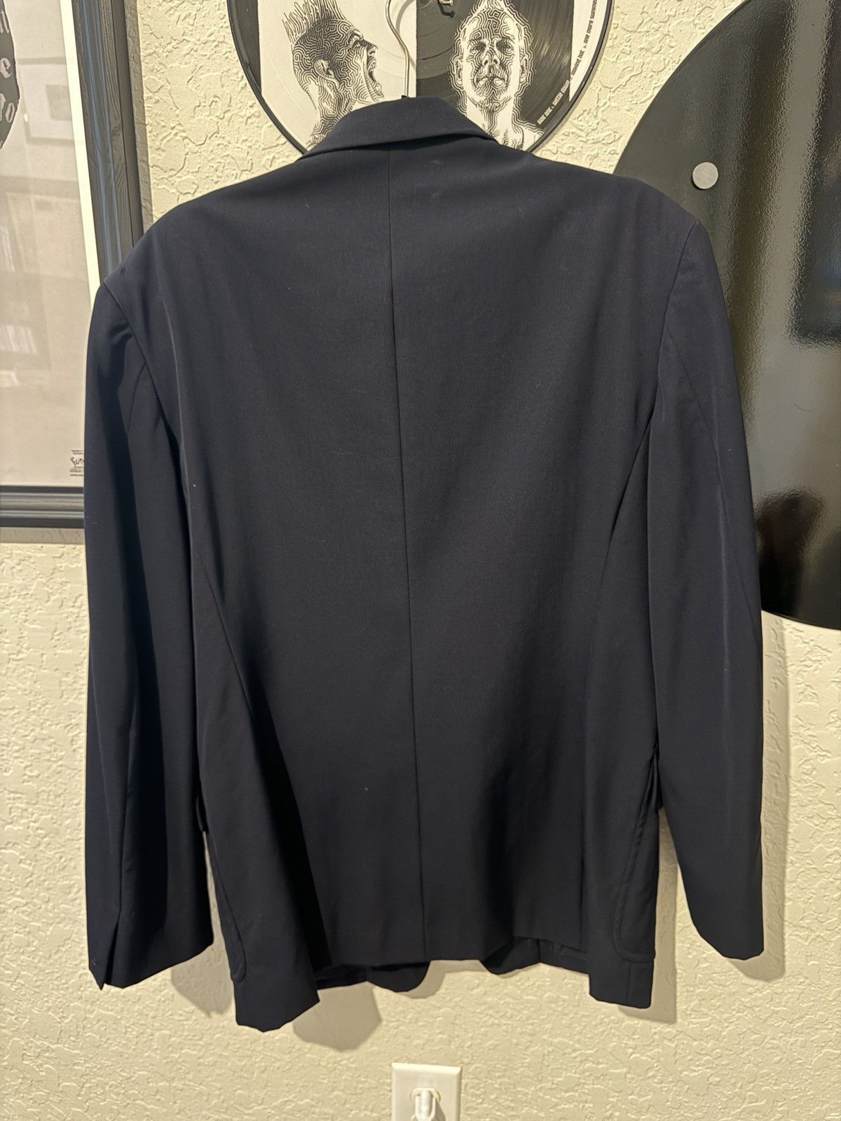 Yohji Yamamoto Vintage 90s Yohji Yamamoto Pour Homme Navy Blazer Size 40L - 2 Thumbnail