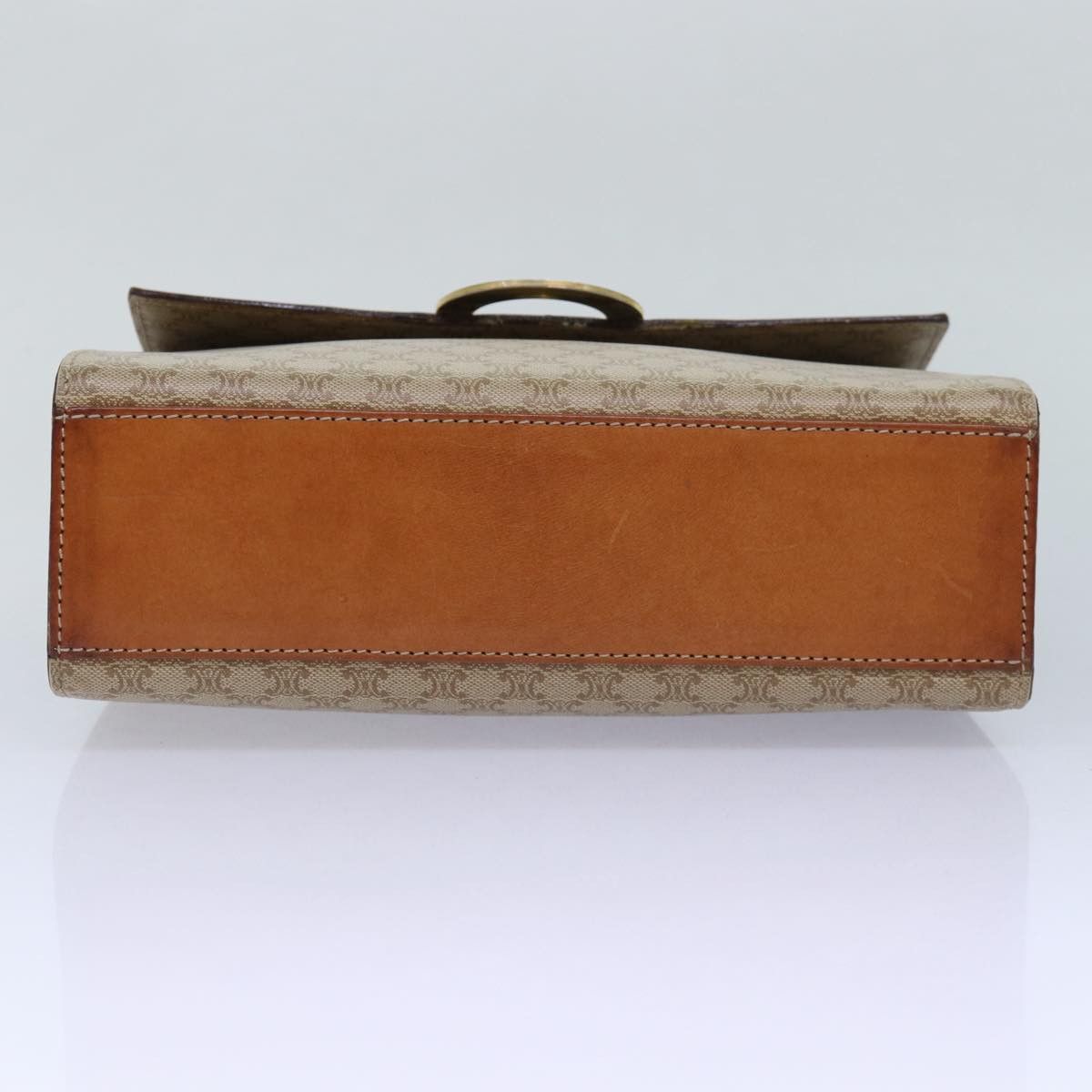 Celine CELINE Macadam Canvas Shoulder Bag Beige Size ONE SIZE - 9 Thumbnail