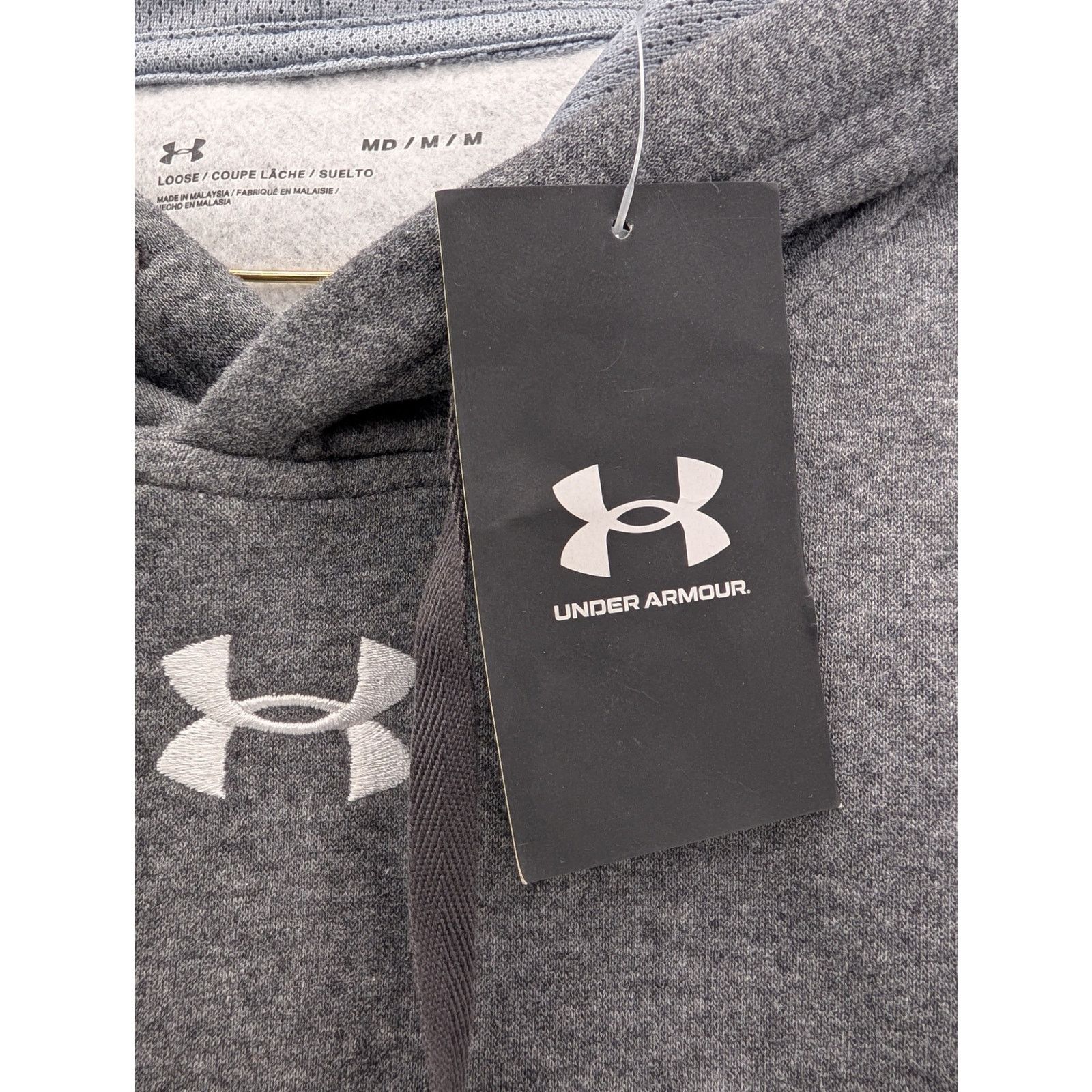 Under Armour NWT Under Armour Men's UA Hustle Fleece Hoodie in Grey Size US M / EU 48-50 / 2 - 2 Thumbnail