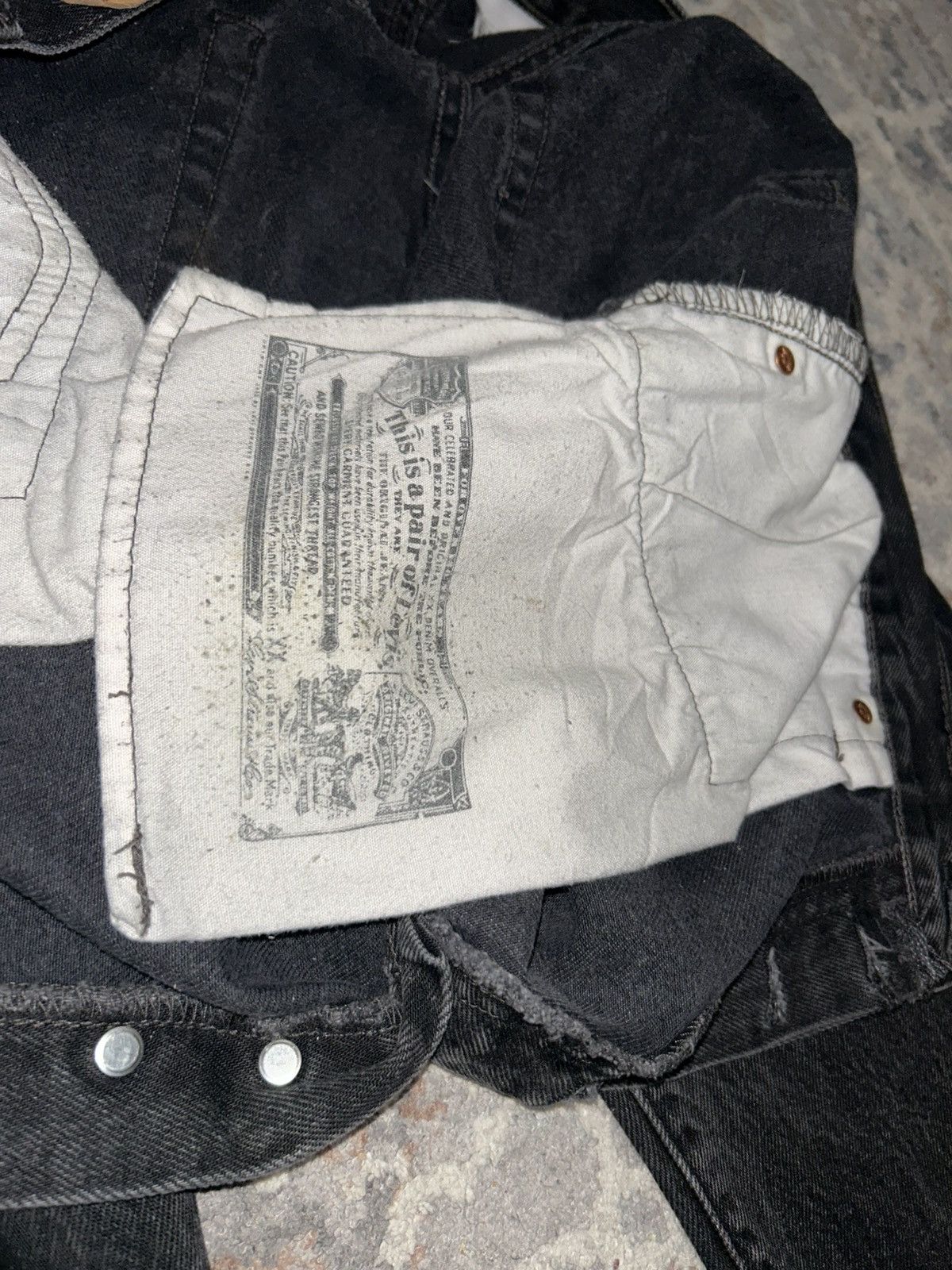 Levi's 1990s/1980s 501 Levi denim Size US 34 / EU 50 - 5 Thumbnail