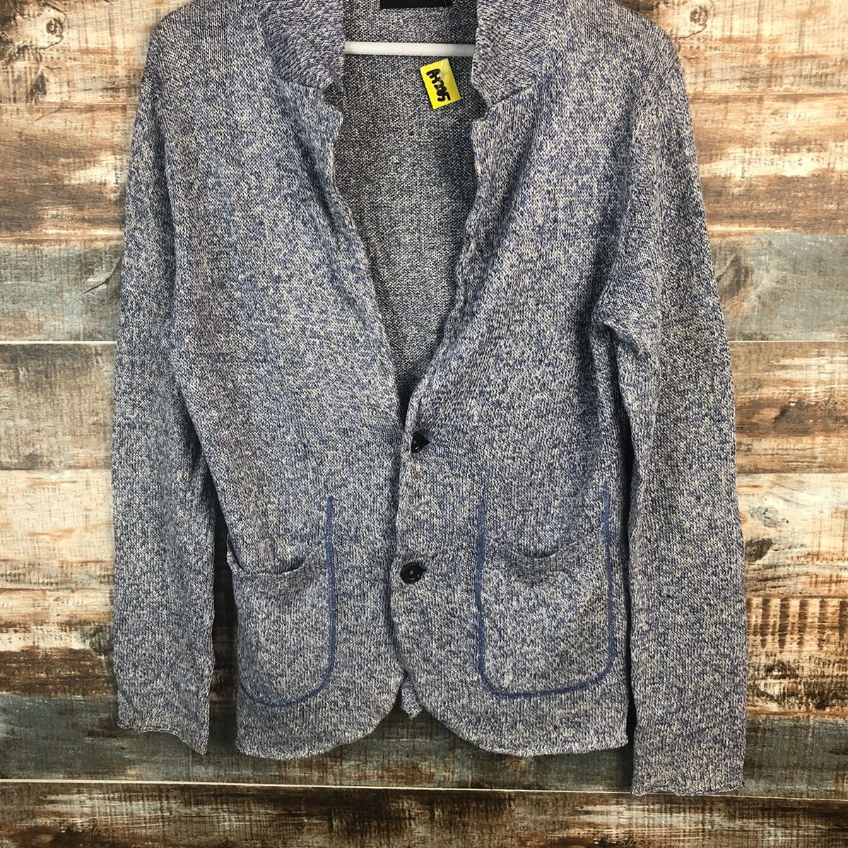 Boycott × Homespun Knitwear BoyCott Blue Cardigan Knitwear #A1285 Size M / US 6-8 / IT 42-44 - 3 Thumbnail