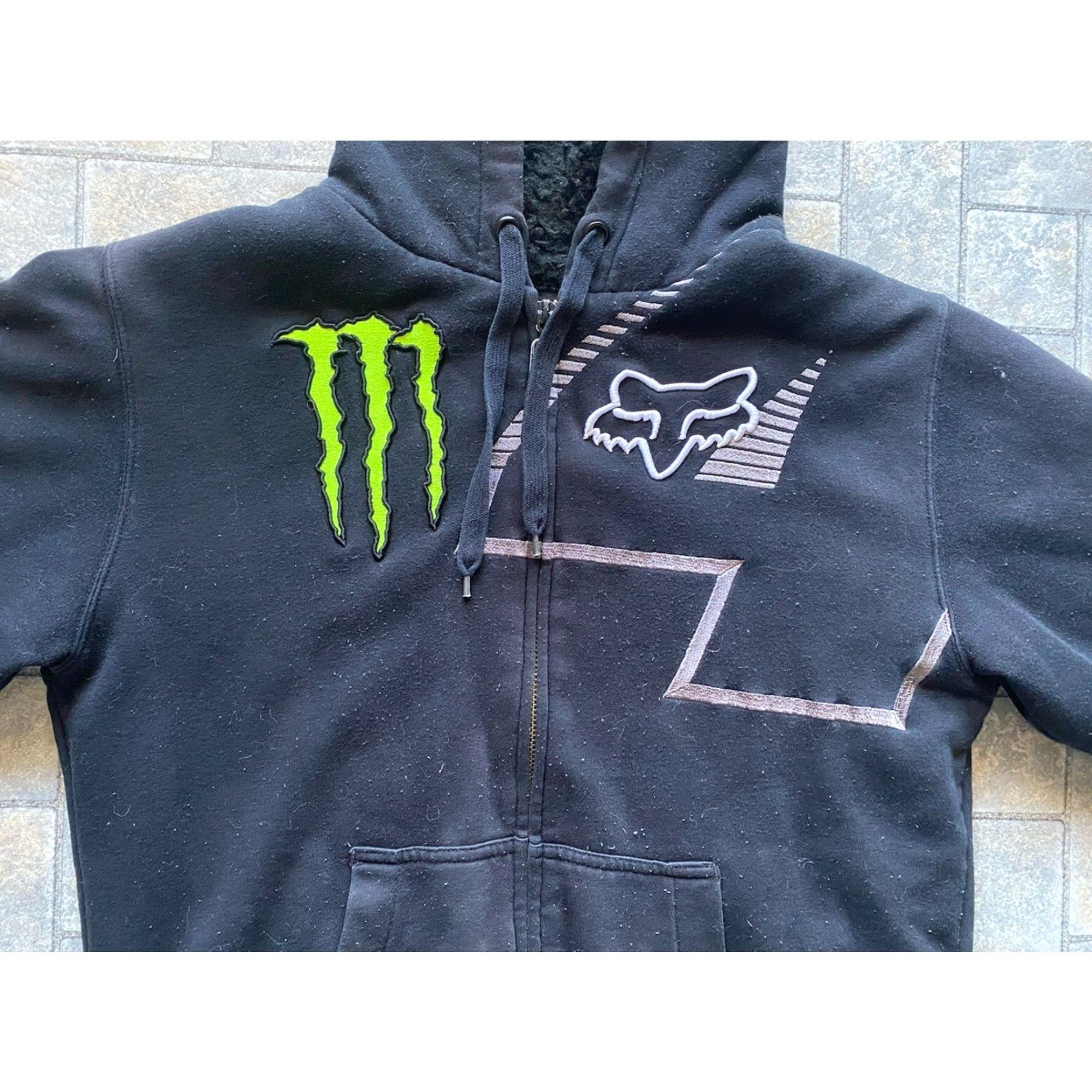 Vintage FOX Monster Energy Ricky Carmichael Hoodie Sweatshirt Men’s M Black Full Zip Zip Black? Size US M / EU 48-50 / 2 - 4 Thumbnail