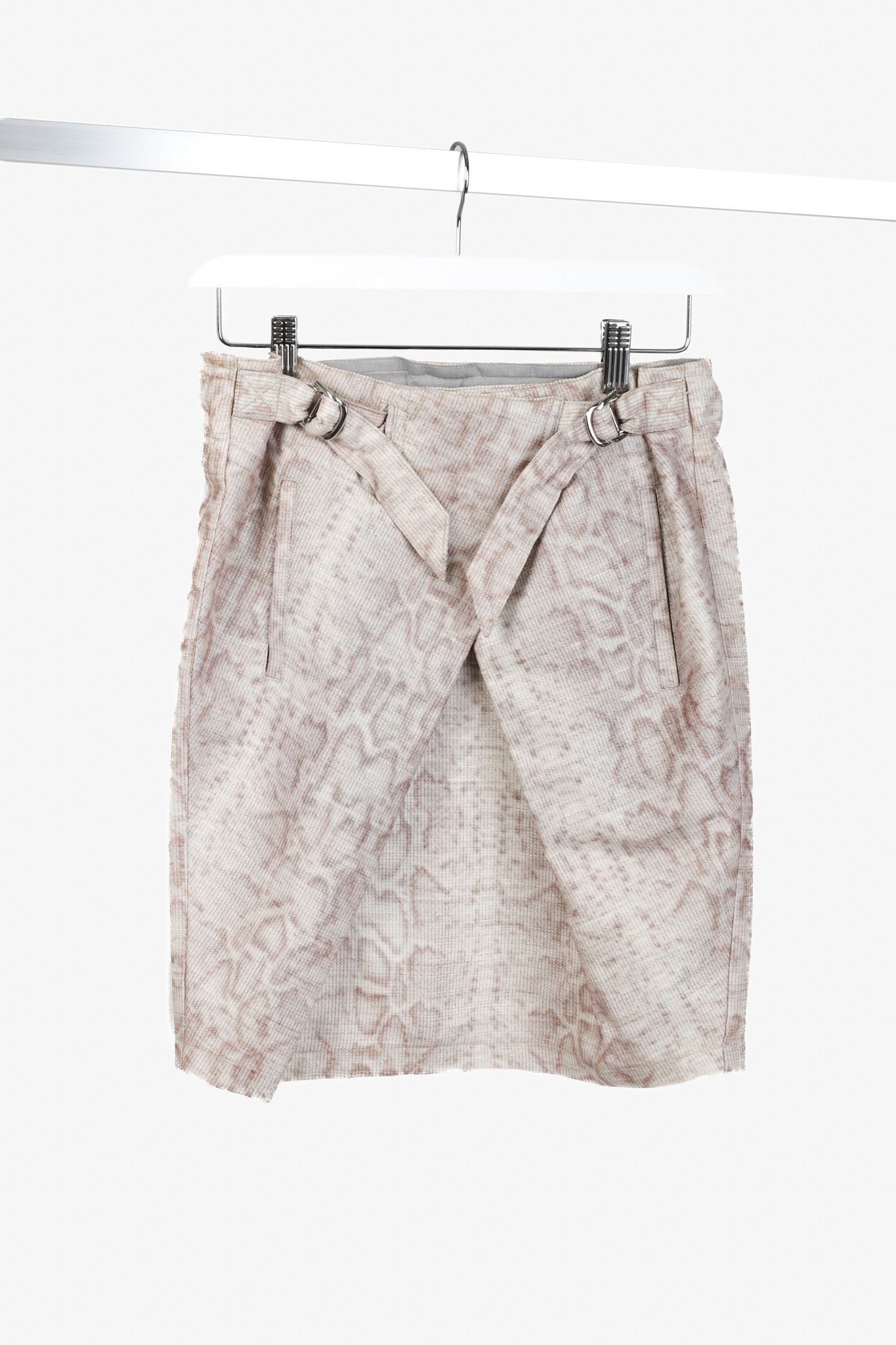 Emporio Armani Emporio Armani Mauve Snake Print Skirt Size 26" / US 2 / IT 38 - 1 Thumbnail