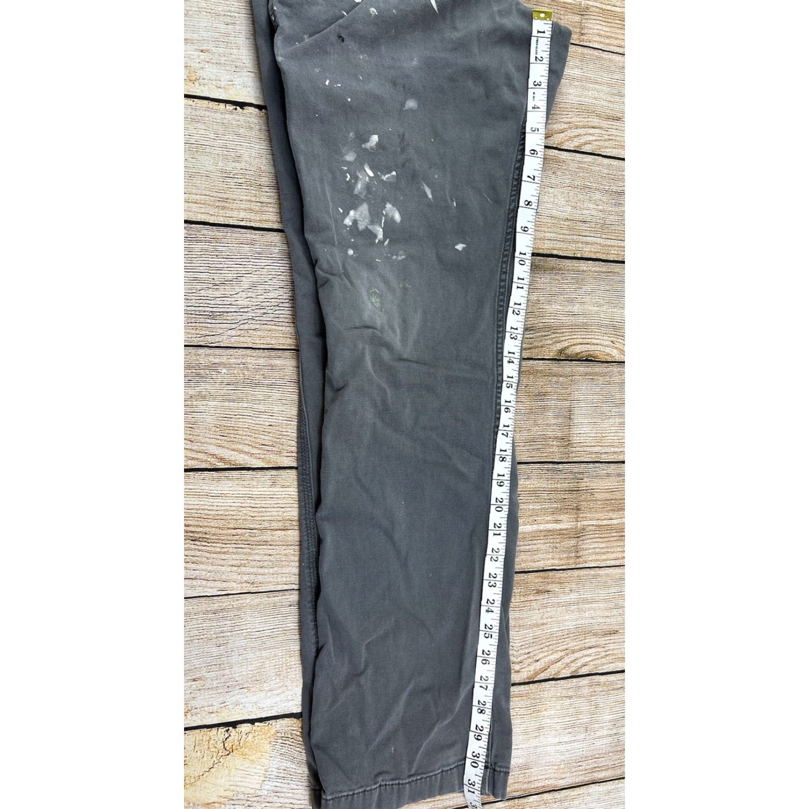 Carhartt Carhartt Mens Pants Relaxed Fit Carpenter Gray 32x31 Inseam 31 Paint Splatter Distressed Size US 32 / EU 48 - 6 Thumbnail