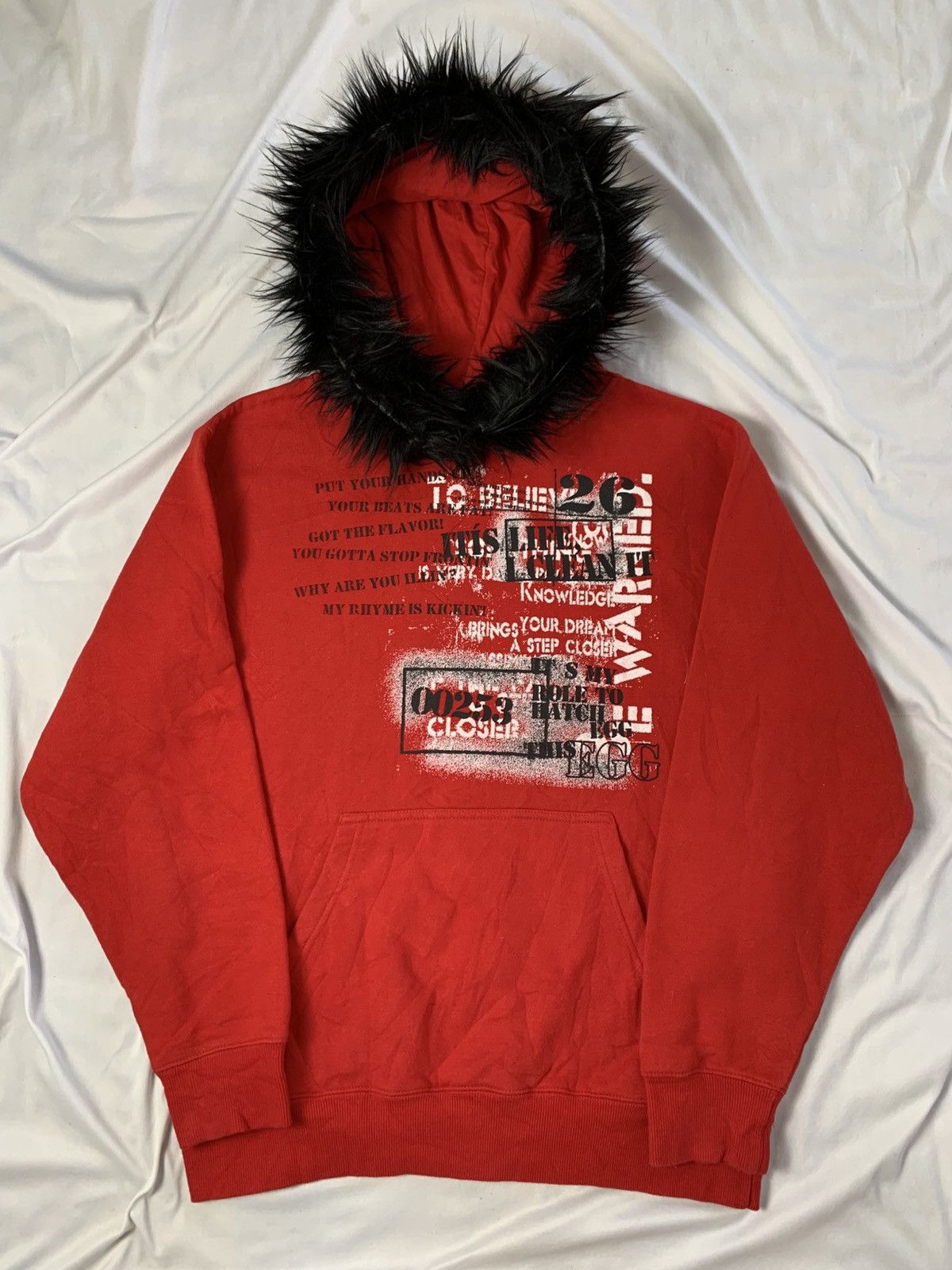Le Grande Bleu (L.G.B.) Fur hoodie japanese style soridere poem Size US L / EU 52-54 / 3 - 2 Thumbnail