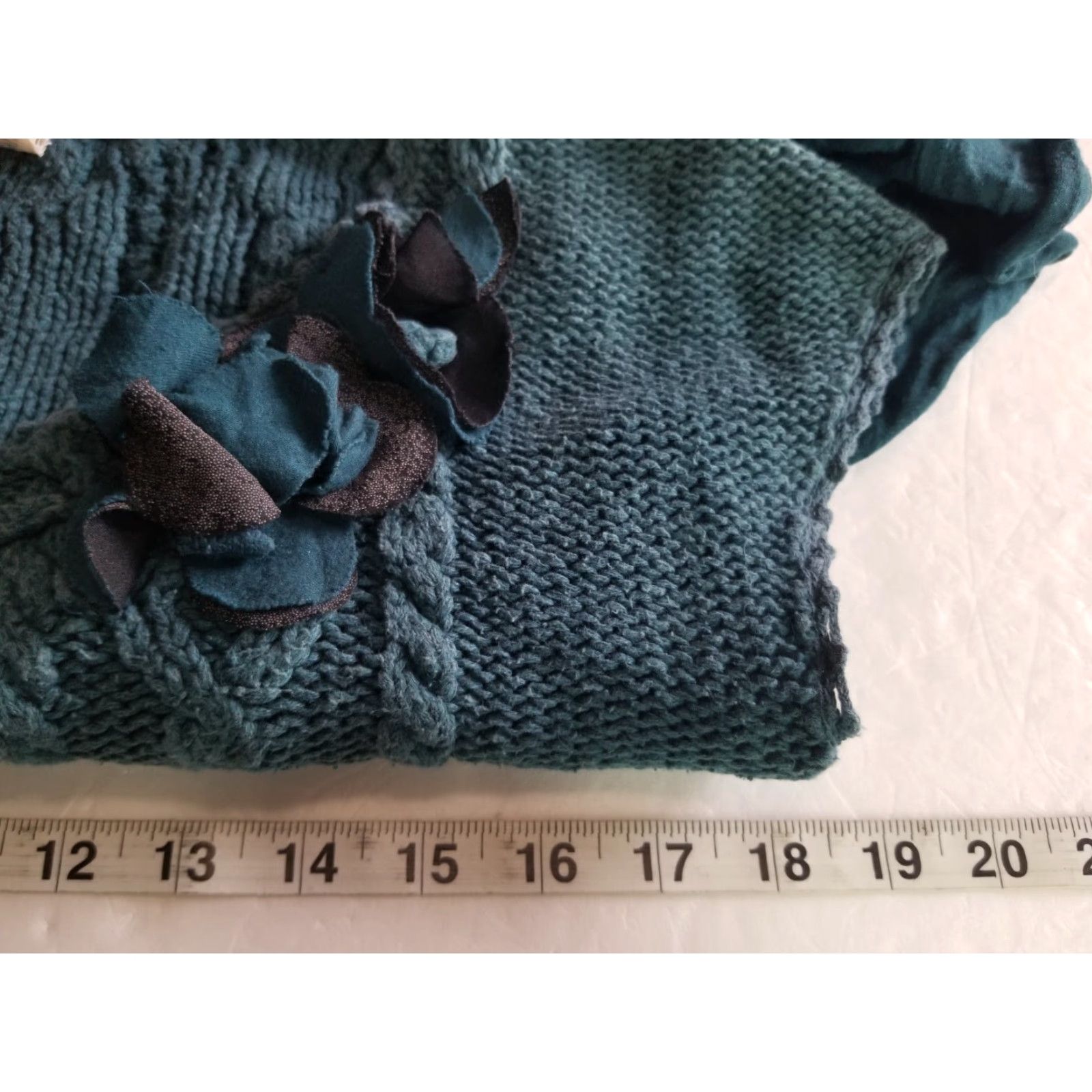 Anthropologie Moth Anthropologie Dress Blue Sleeveless Women’s Size Medium Knitted Top A-Line Knee Length Cotton Knit Crew Neck Womens Size M / US 6-8 / IT 42-44 - 4 Thumbnail
